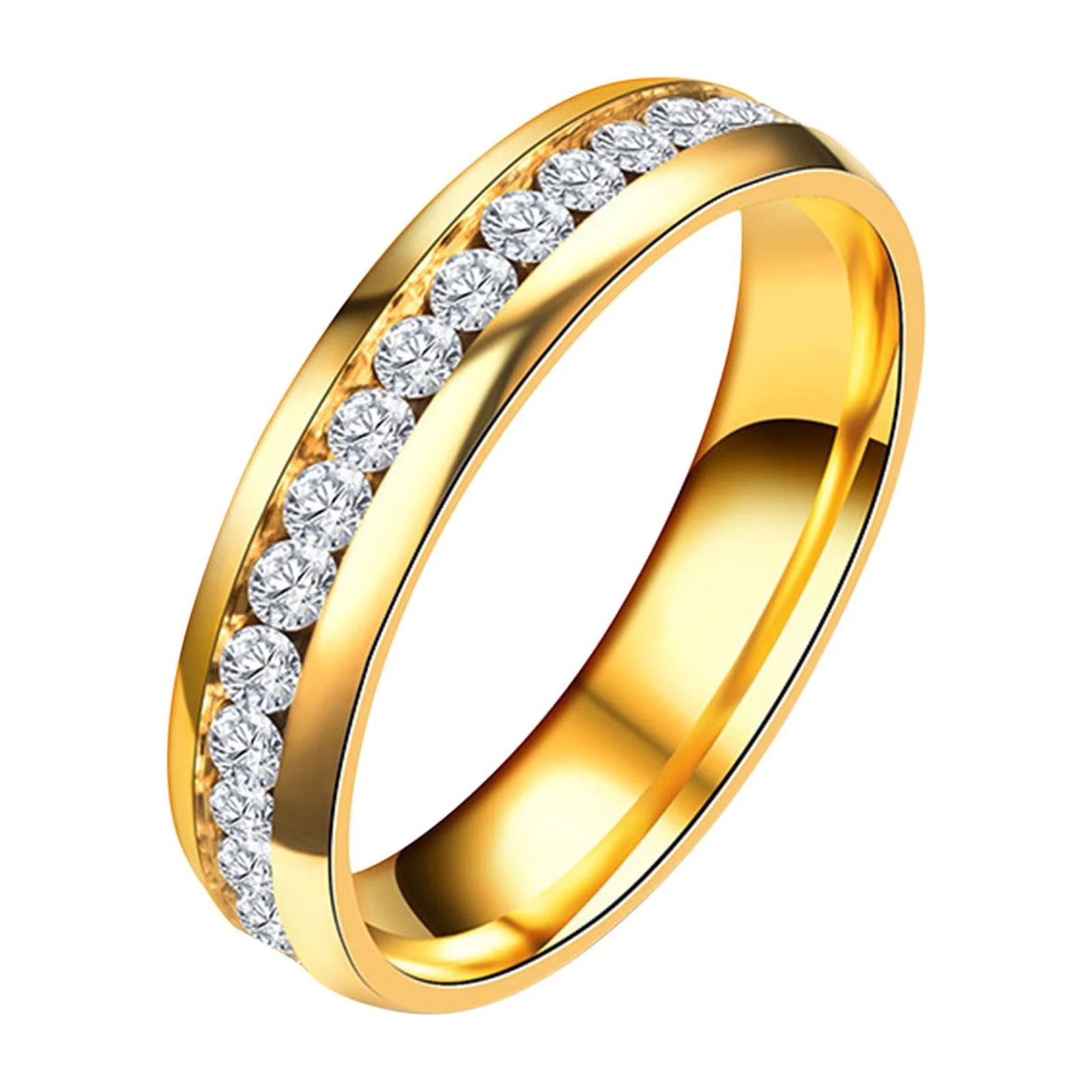 VBARHMQRT Mothers Ring Frosted Silk Pattern Inlaid Rhinestone Ring Alloy Women Exquisite Ring Fashion Jewelry Gift Rings for Friends Girls Boys Diamond Rings Rose Gold Rings for Women Non Tarnish