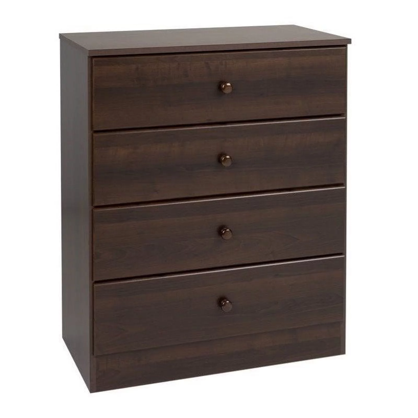 Home Square 3-Piece Set with 2 Nightstands and 4-Drawer Chest in Espresso