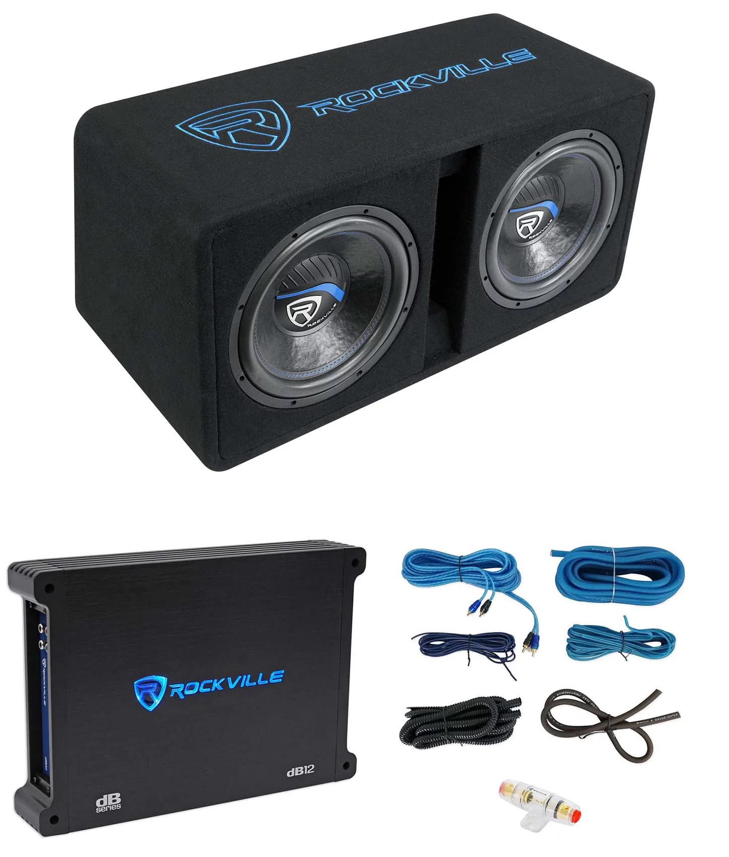 Rockville DK512 PACKAGE Dual 12