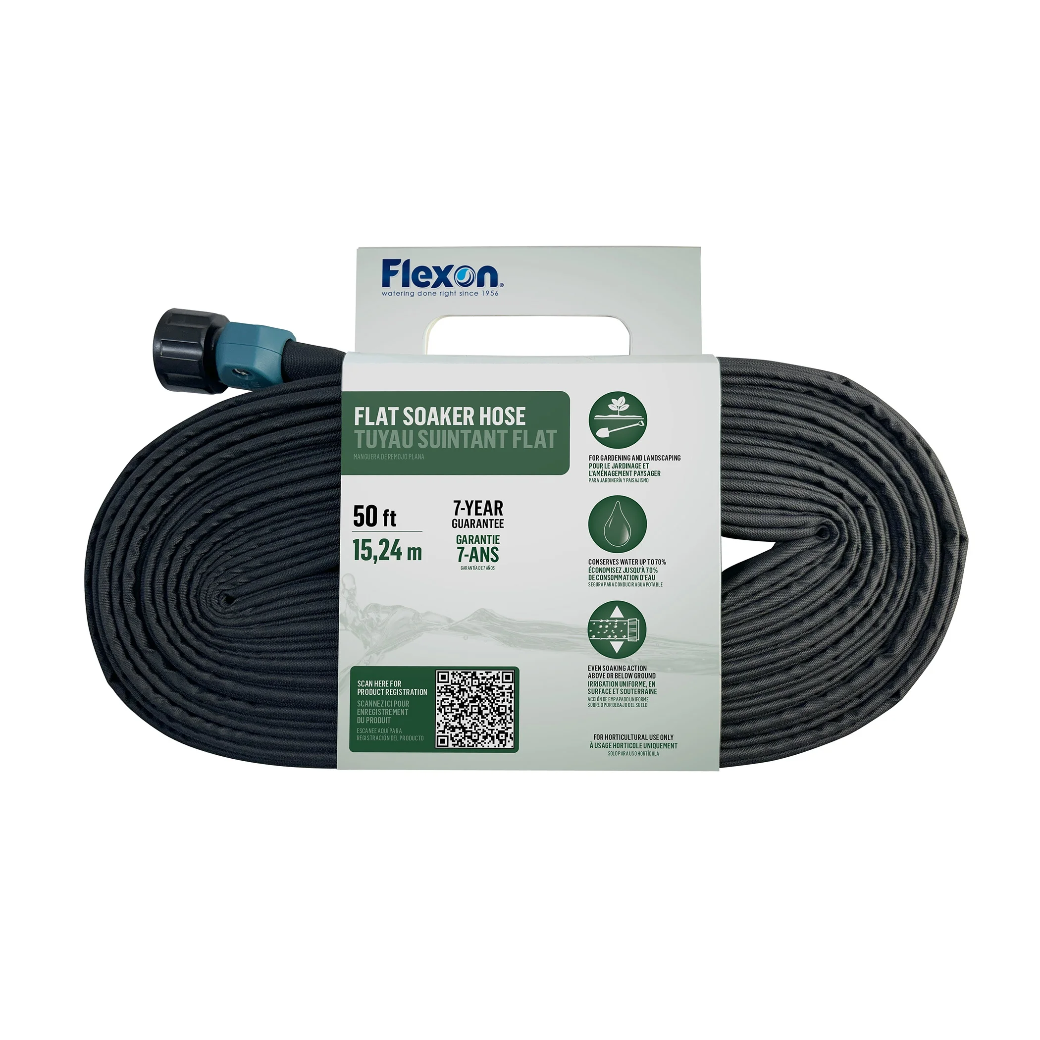 Flexon 50ft Flat Soaker Hose