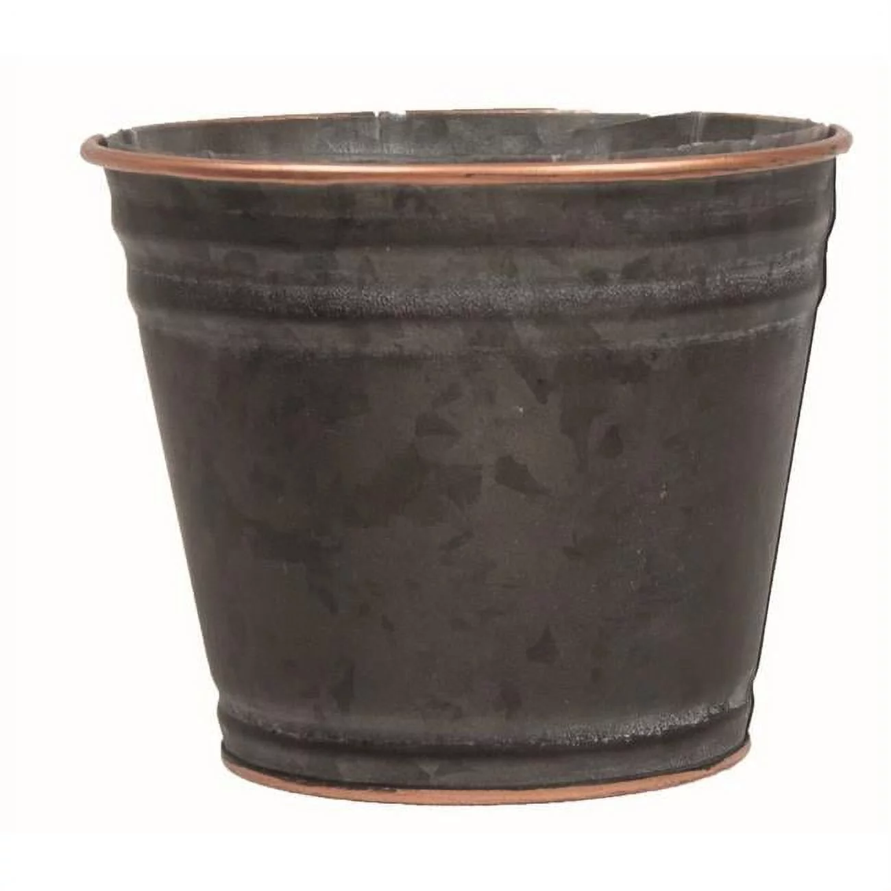 212 Main AI-GA3500CHC Black with Copper Colored Rim Planter
