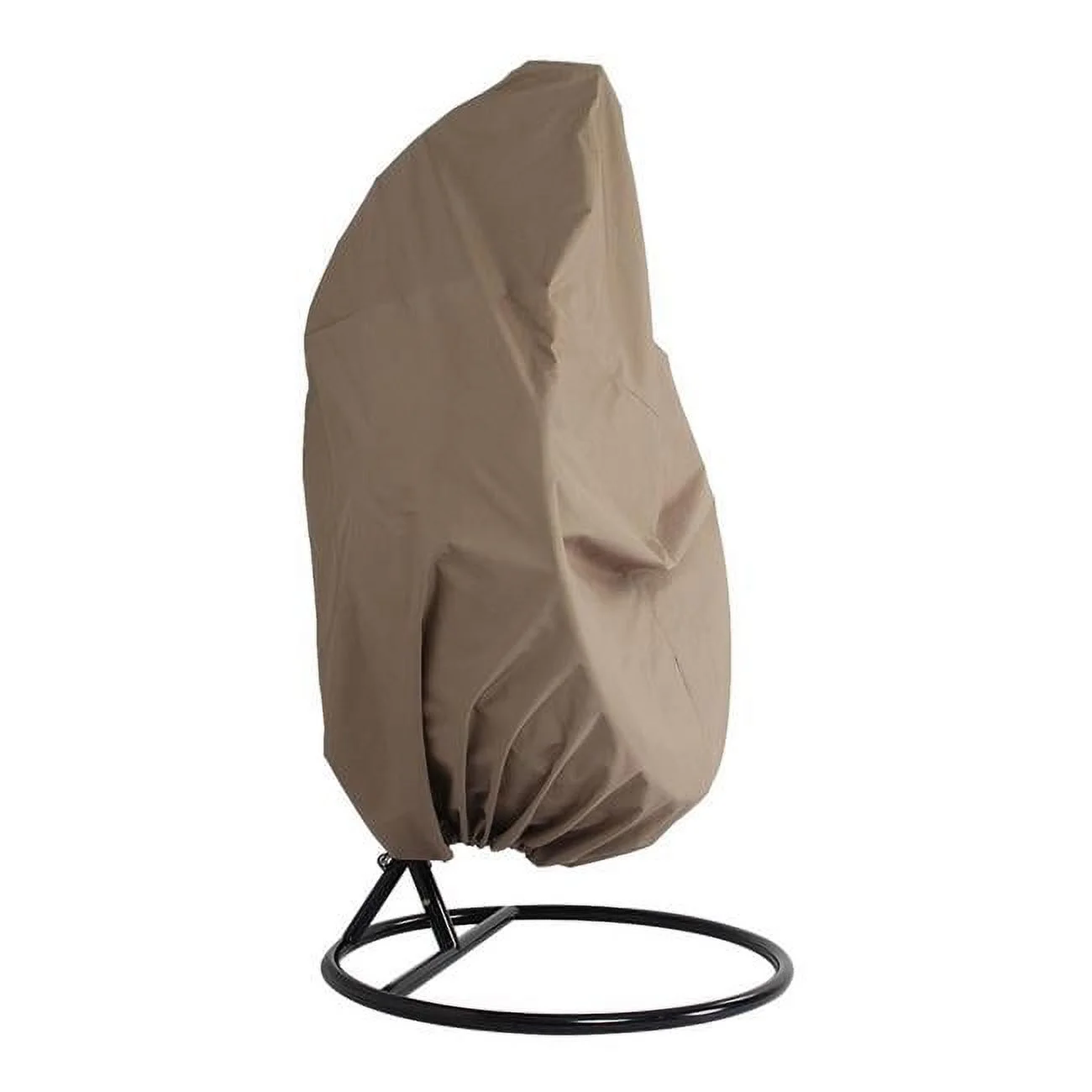 78 x 67 x 42.50 in. Hanging Single Egg Swing ChairCover, Brown