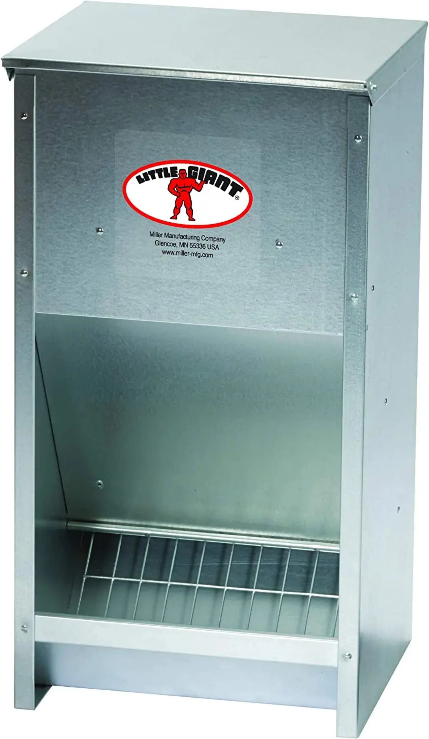 Little Giant Steel Galvanized High Capacity Poultry Feeder Up To 25lbs