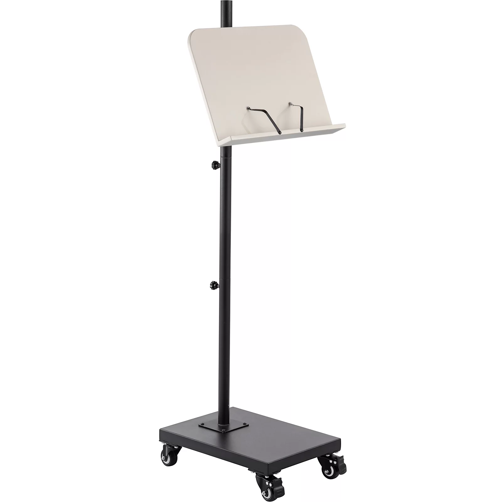 BENTISM Floor Stand Lectern Podium Height & Panel Adjustable w/ Rolling Wheels
