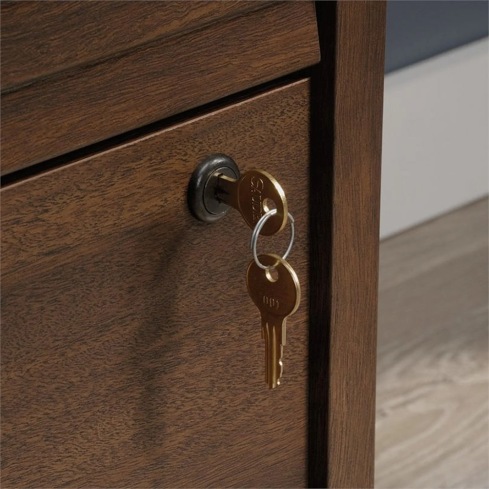 Home Square 2-Piece Set with 2 Drawer Lateral File & Library Hutch