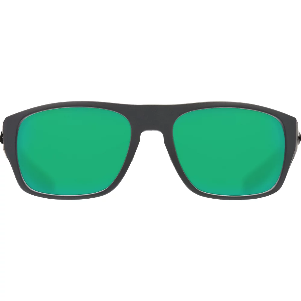 Costa Del Mar Polarized Green Mirror Rectangular 580P Sunglasses TCO 98 OGMP