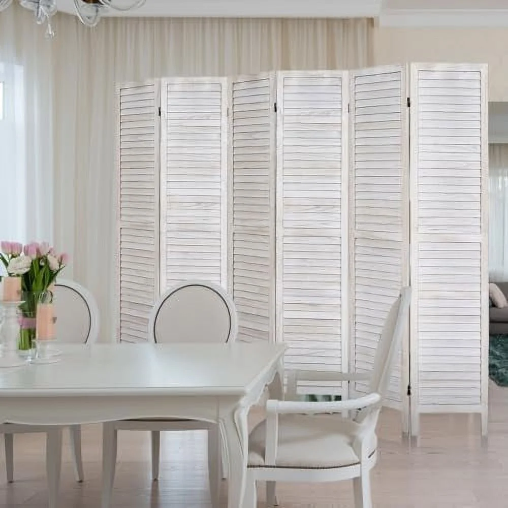 HYHBIBOOM RHF 8 Panel Room Divider Room Dividers and Folding Privacy Screens  Wood Privacy Screen Room Dividers  5.6 Ft Tall Room Divider Wall  Space Seperater Freestanding (8 Panel  Brow