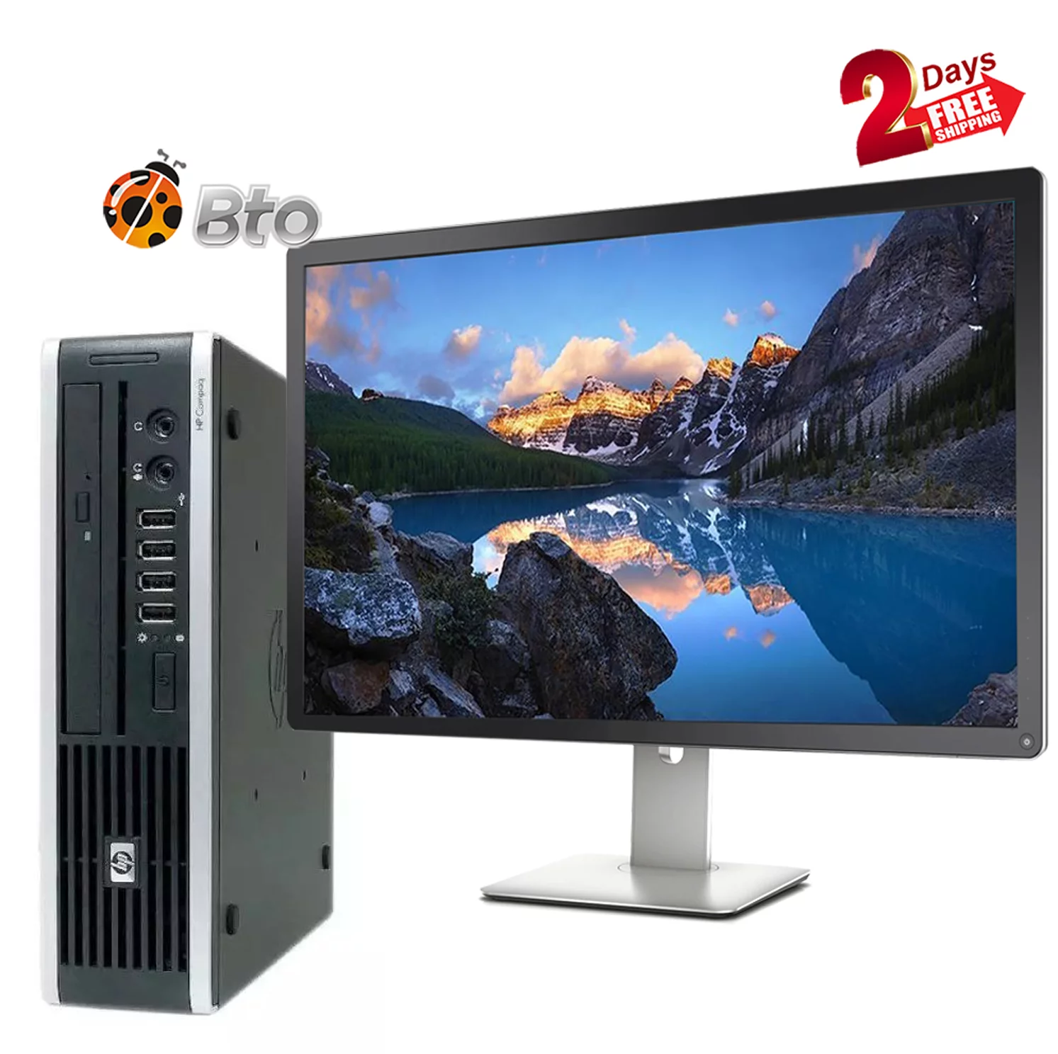 Restored Work from home Ultra Slim HP 8200 USFF Mini Desktop Computer Core i52nd 8GB Ram, 250GB HDD, 20