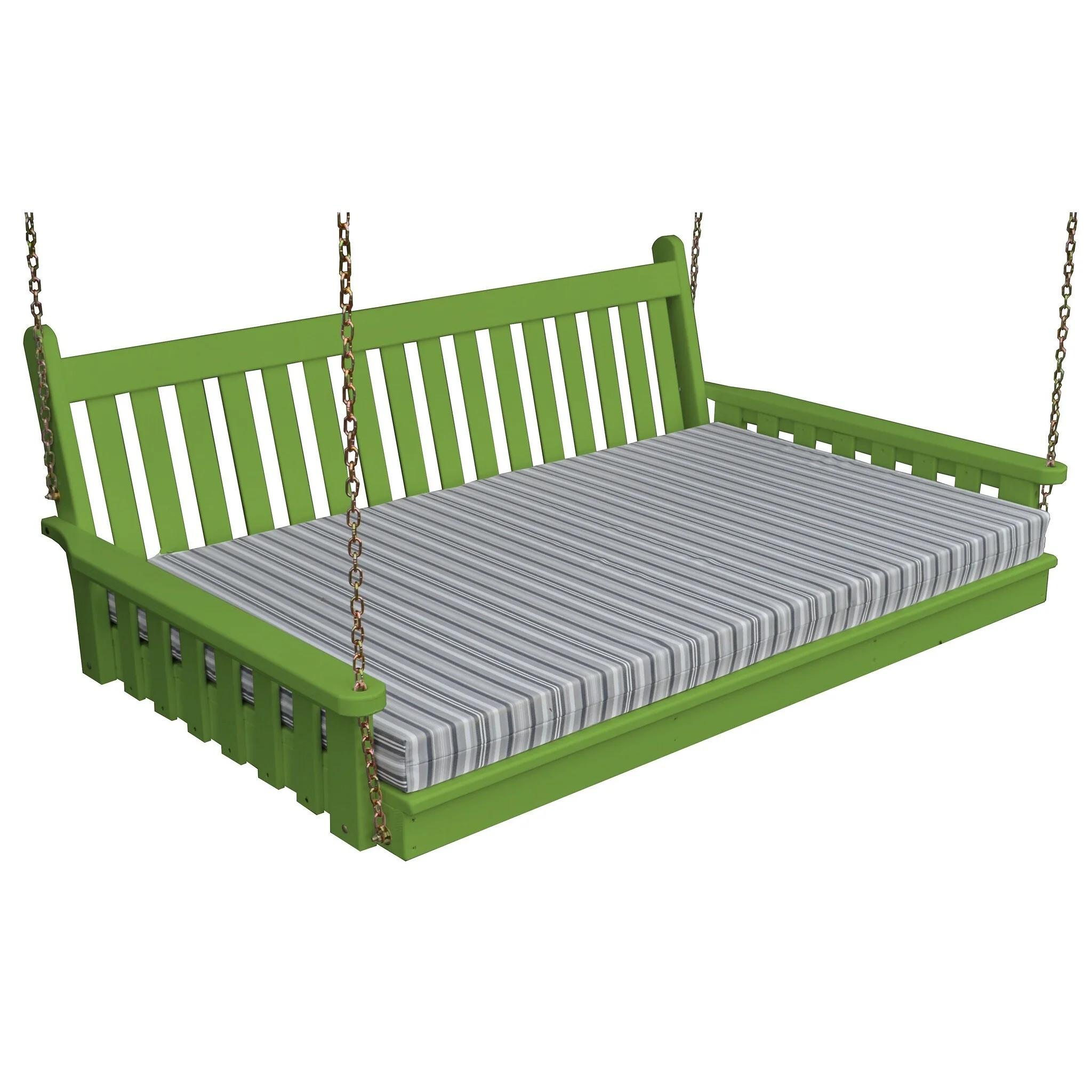 Kunkle Holdings, LLC Pine 6' Traditional English Swingbed Gray Stain
