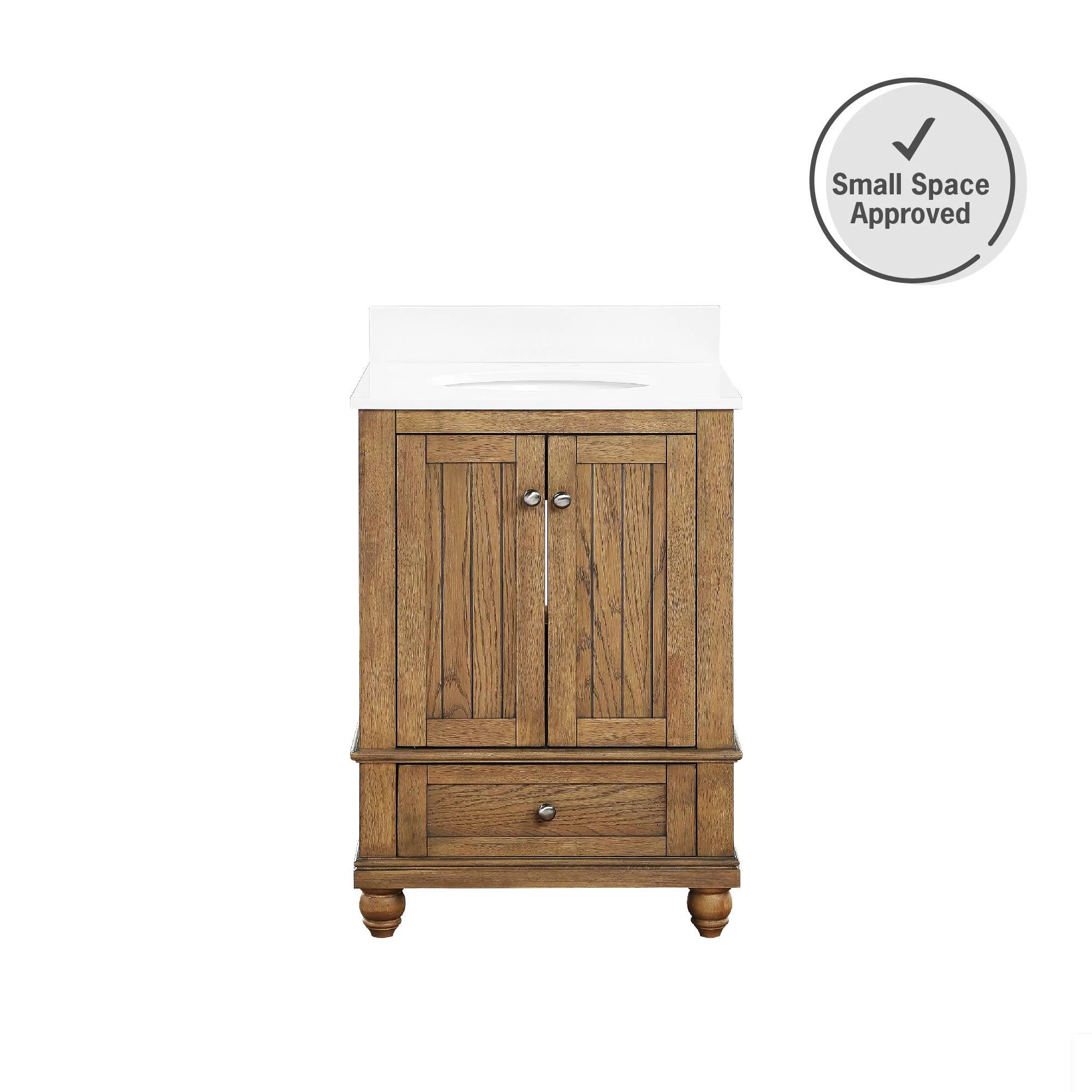 DHP Monteray Beach 24 Inch Bathroom Vanity with Sink, Natural