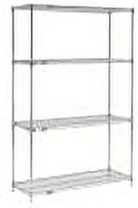 Nexel 24488AC Quick Adjust Wire Shelving, Chrome - 48 x 24 x 86 in.