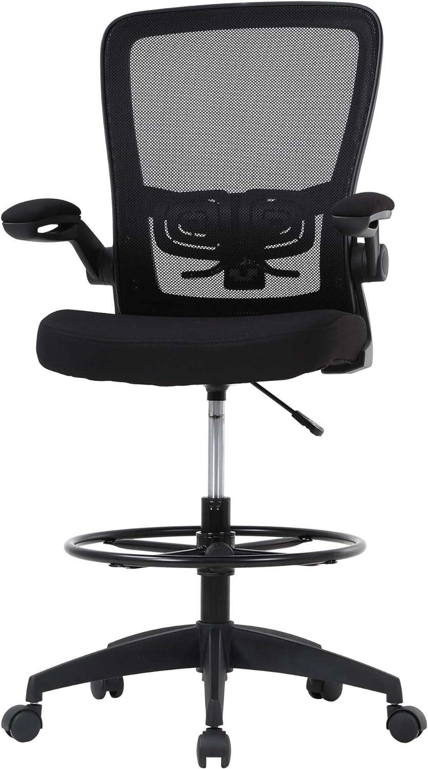 BestOffice Executive Chair with Adjustable Height & Swivel, 250 Ib. Capacity, Black