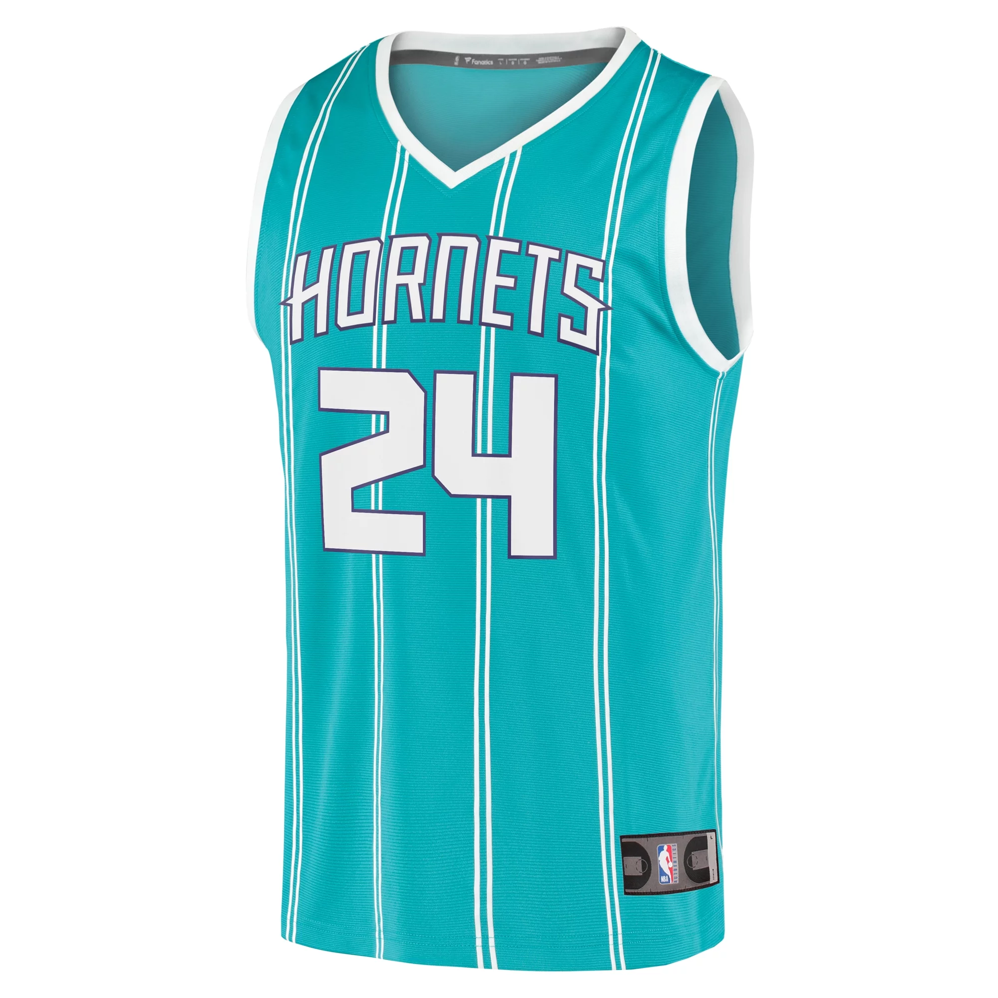 Men's Fanatics Brandon Miller Teal Charlotte Hornets  Fast Break Replica Jersey - Icon Edition