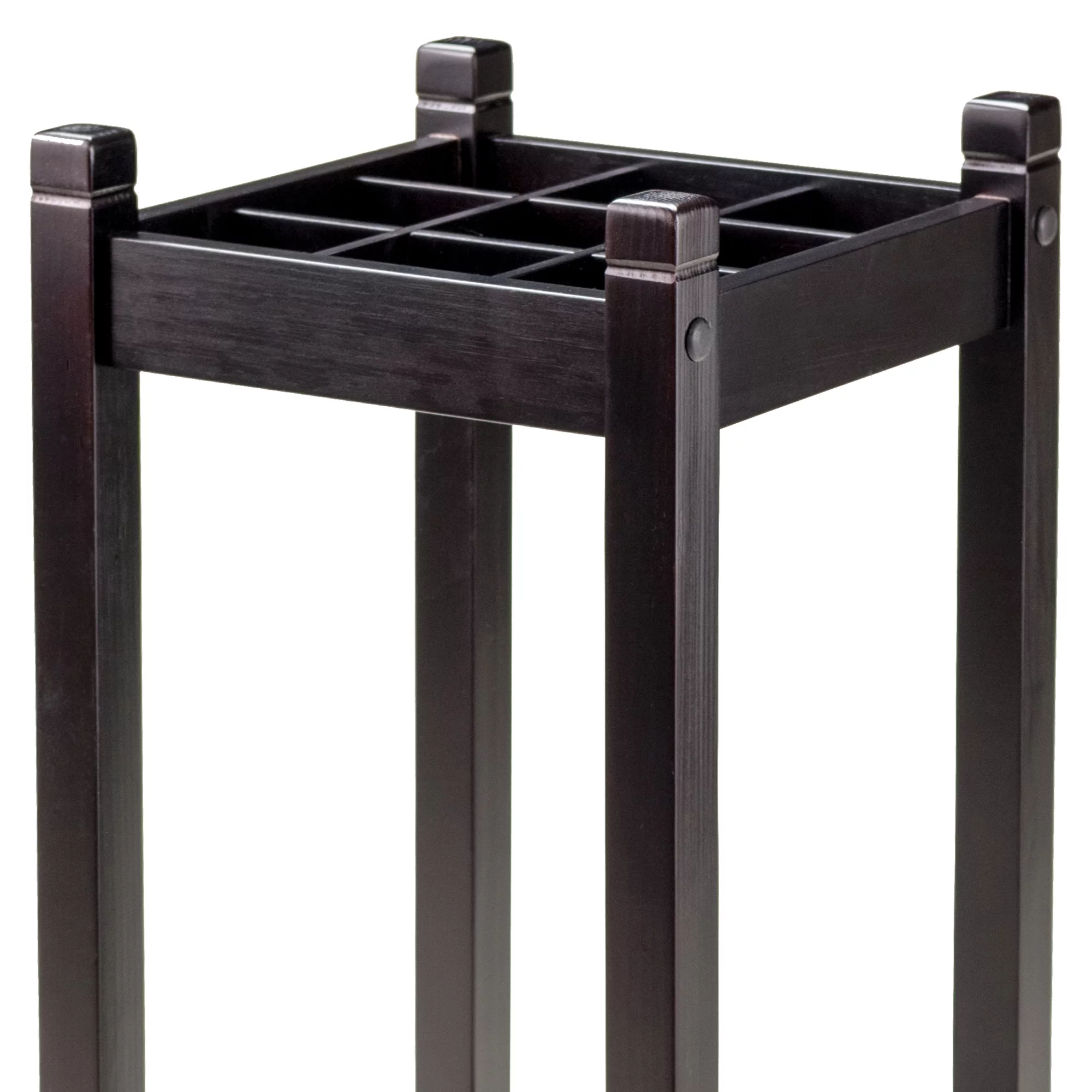 Winsome Wood Jana Grid Umbrella Stand, Espresso Finish