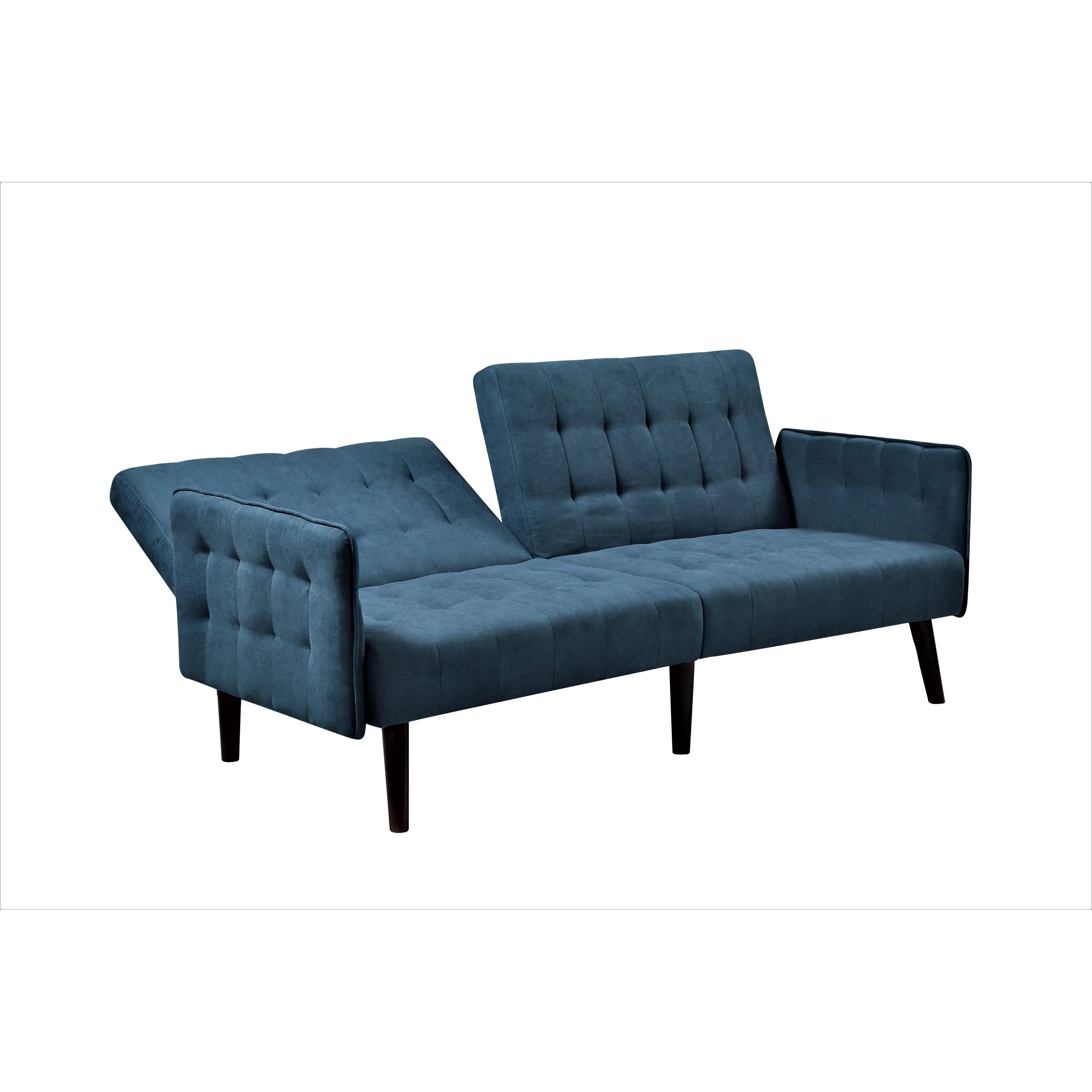 US Pride Furniture Hashimoto Convertible Sofa Blue