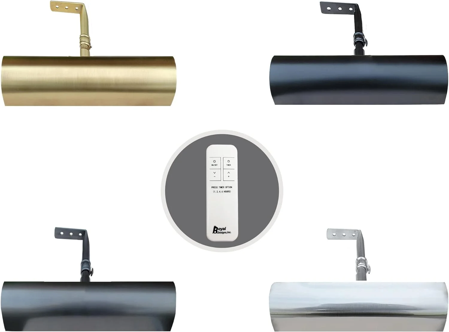 YILAN Cordless Remote Control LED Picture Light, Dimmable with Timer Function, Brushed Nickel, 10.75 inch