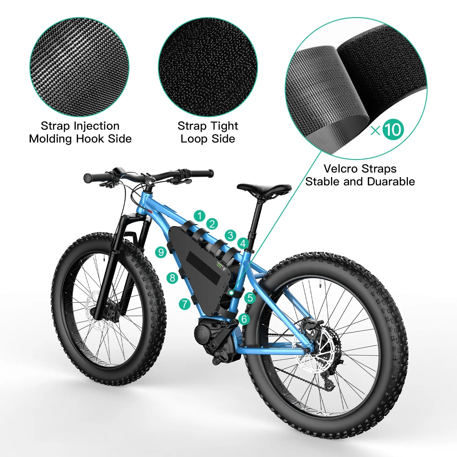 BVSLTUK 52V 20V Ebike Battery Lithium Battery Pack for 200W-2000W Bafang Aw Ancheer Voilamart and Other Motors Electric Bicycle Battery(with charger).