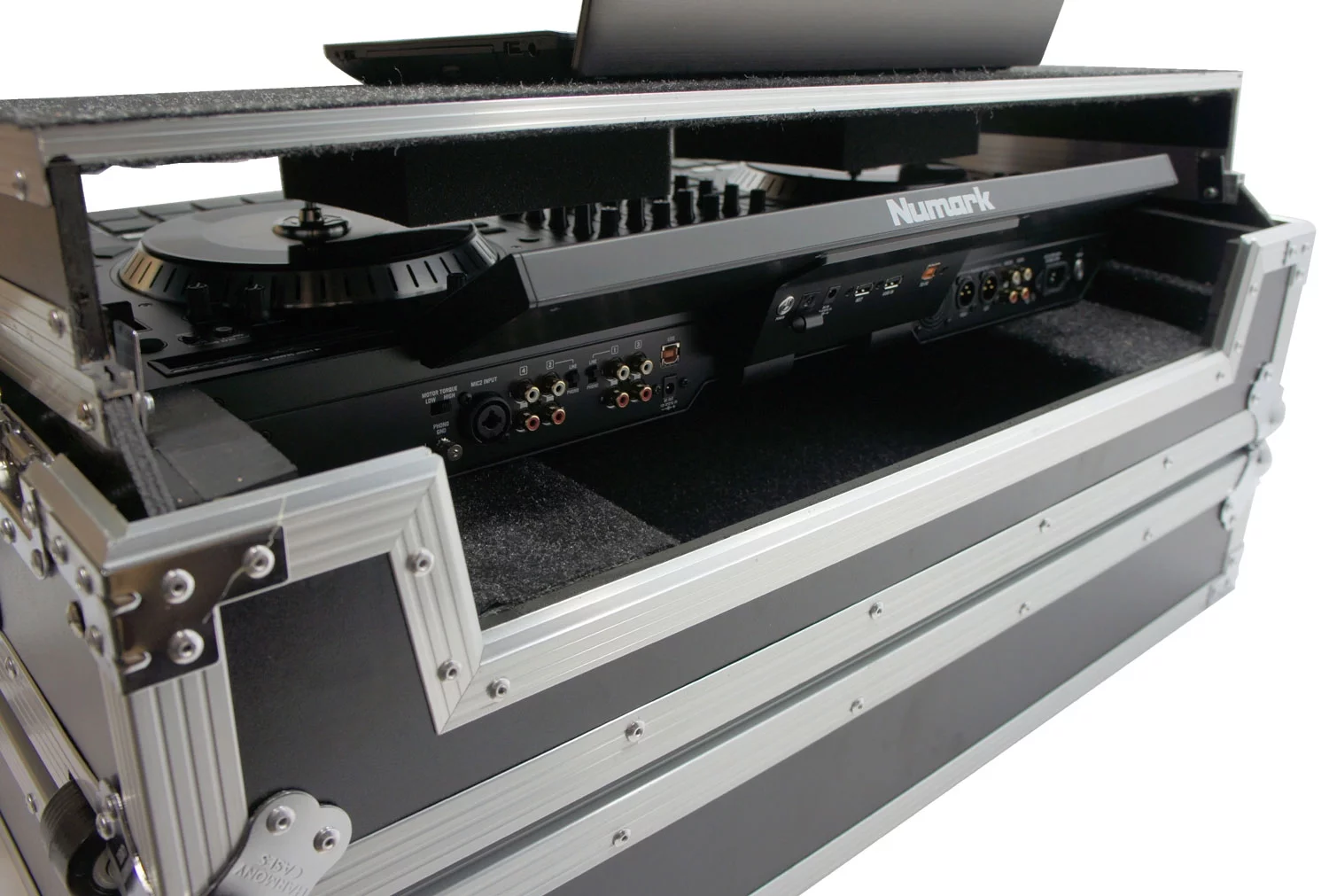 Harmony HCNS7IIWLTTR Flight Glide Laptop Stand Road DJ Custom Case Numark NS7II