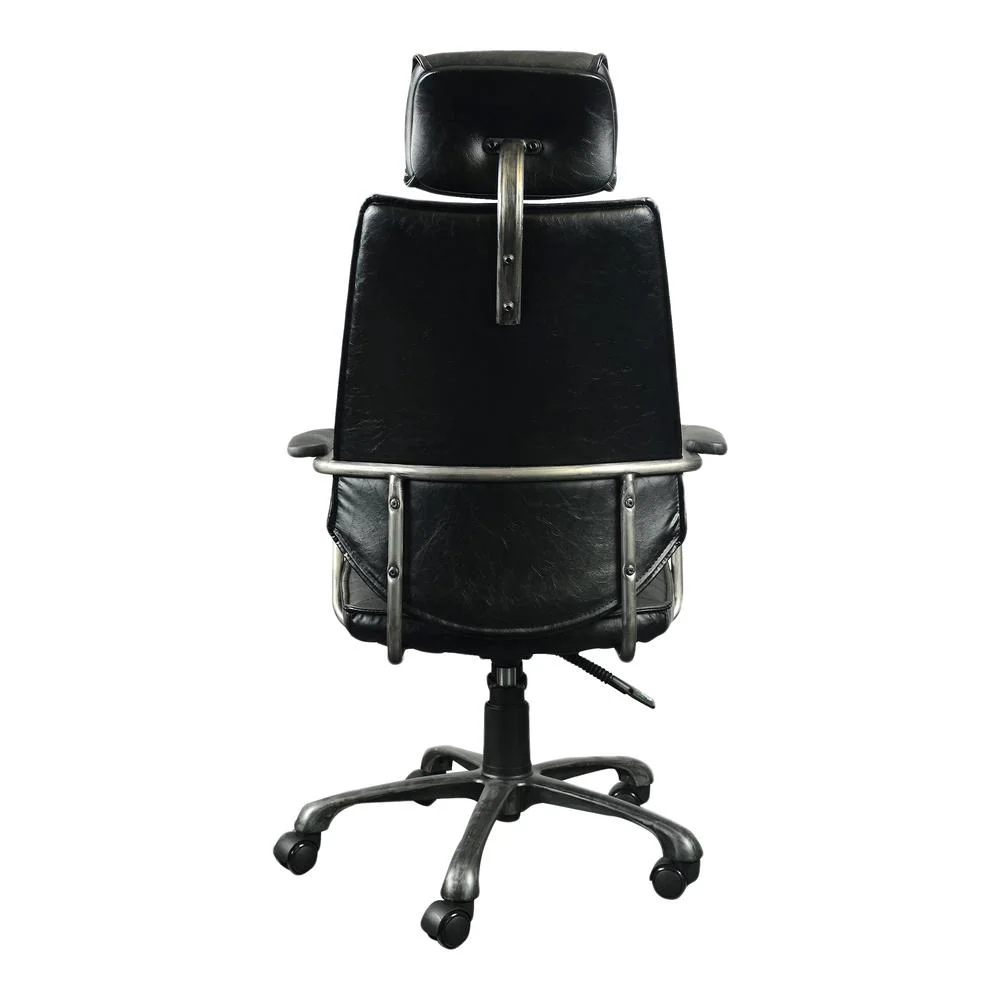 Luxury Black Leather Executive Office Chair - Elite Collection, Belen Kox