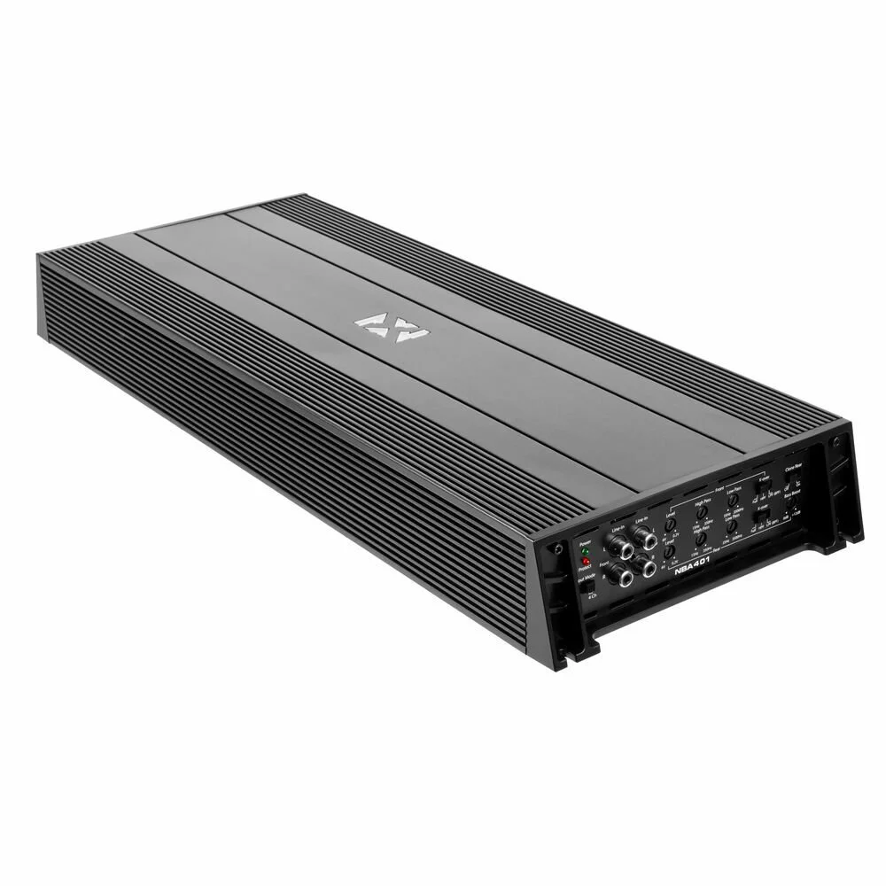 NVX NBA401 800W Total RMS N-Series Class-AB 4-Channel Amplifier + Free Belva 4 Gauge Amp Wiring Kit