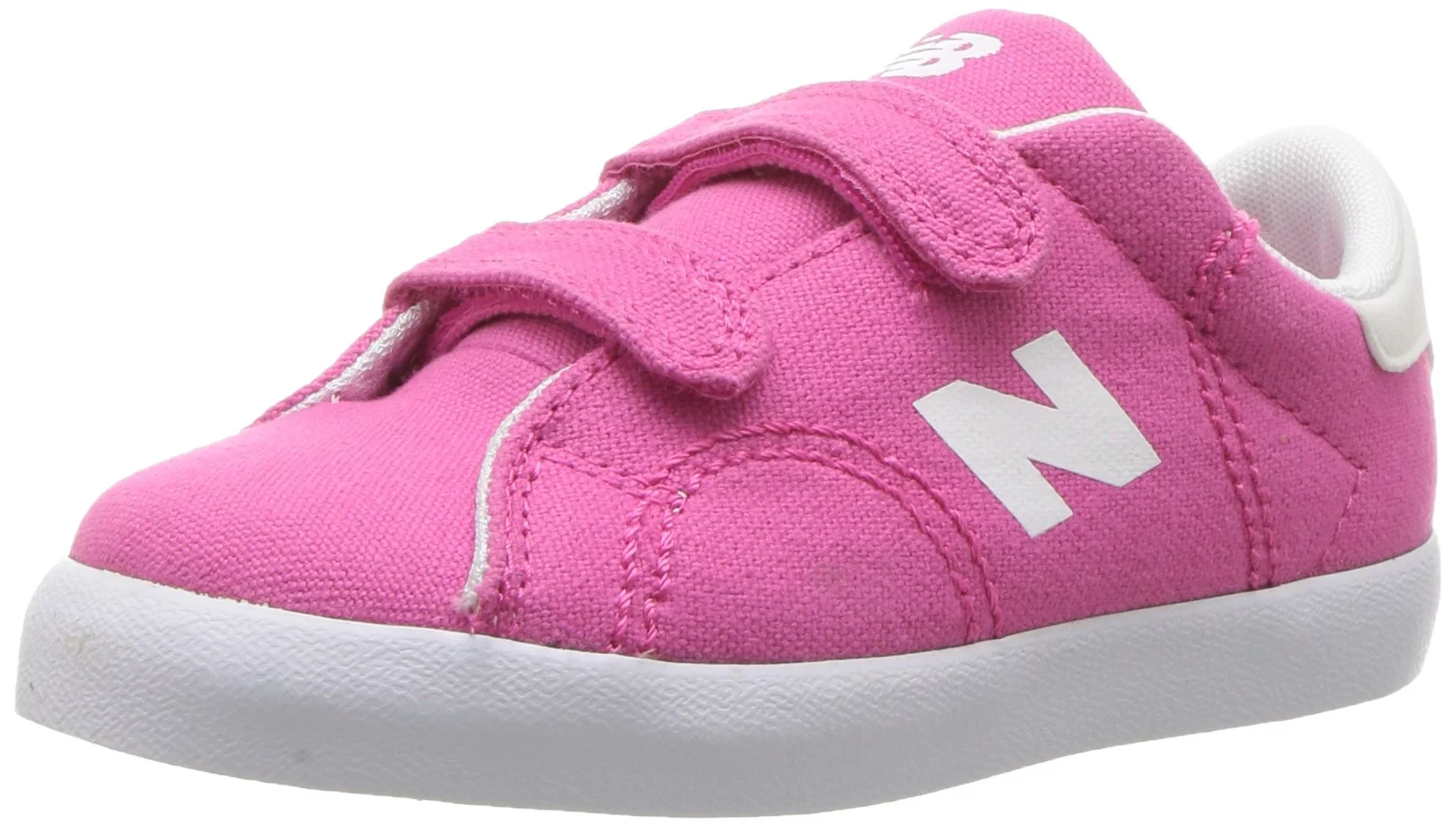 New Balance KVCRTPWI: Court Hook & Loop Pink White Sneaker (6 M US Toddler, Pink White)