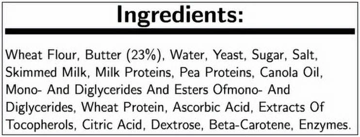 BelPastry Curved French Butter Croissant, 3.17 Ounce -- 60 per Case.