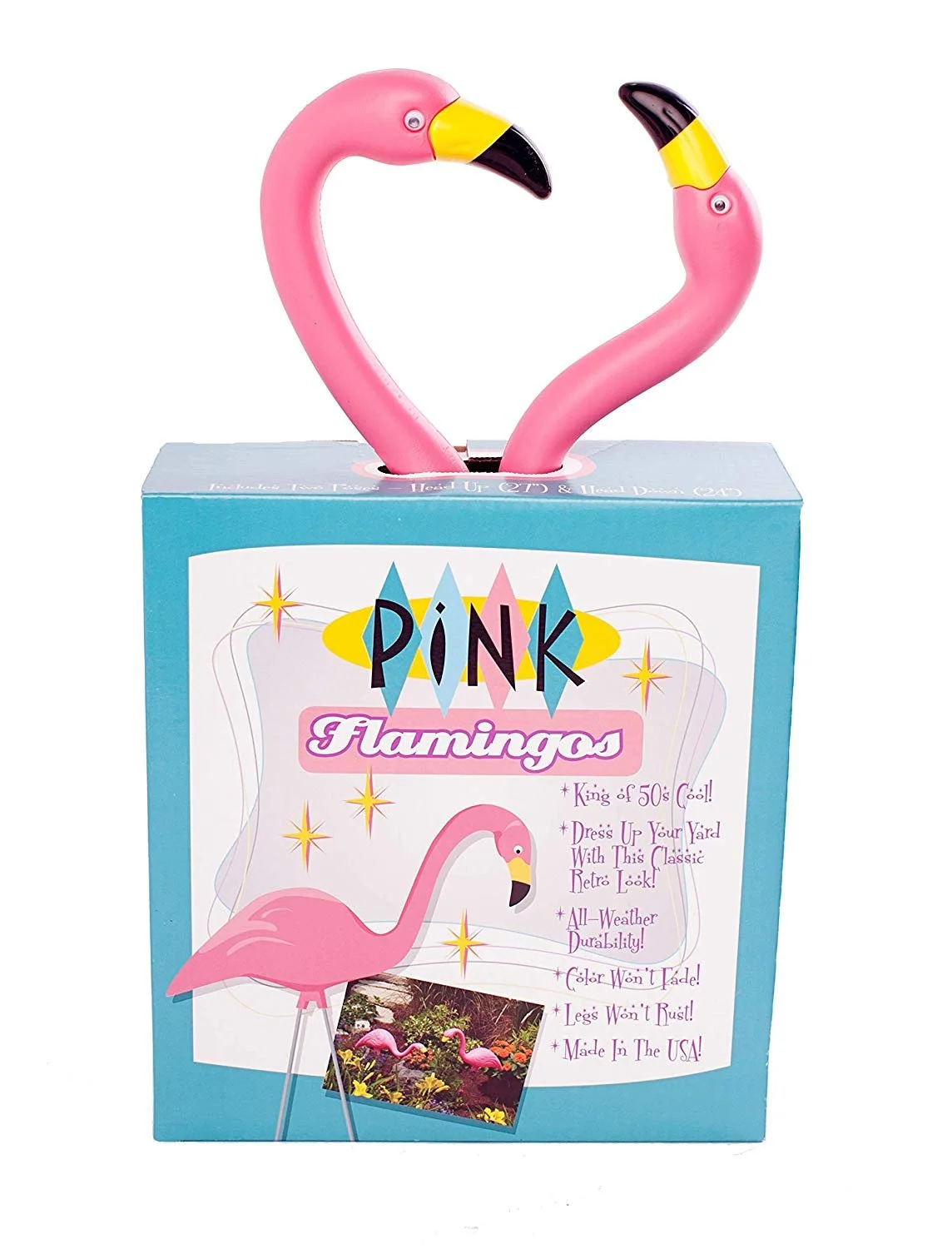 Bloem Pink Flamingo Garden Yard Statue 2-Pack G2