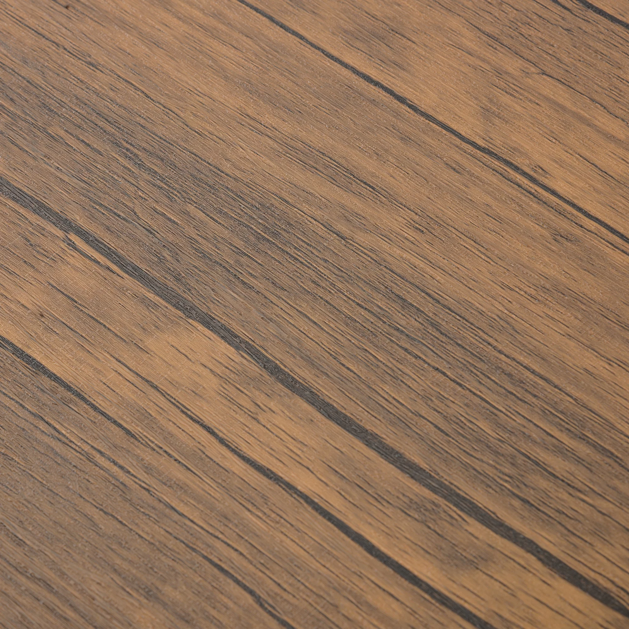 Euroco 5-Piece Dining Set Wood and Metal Pub Table with 4 Bar Stools, Brown