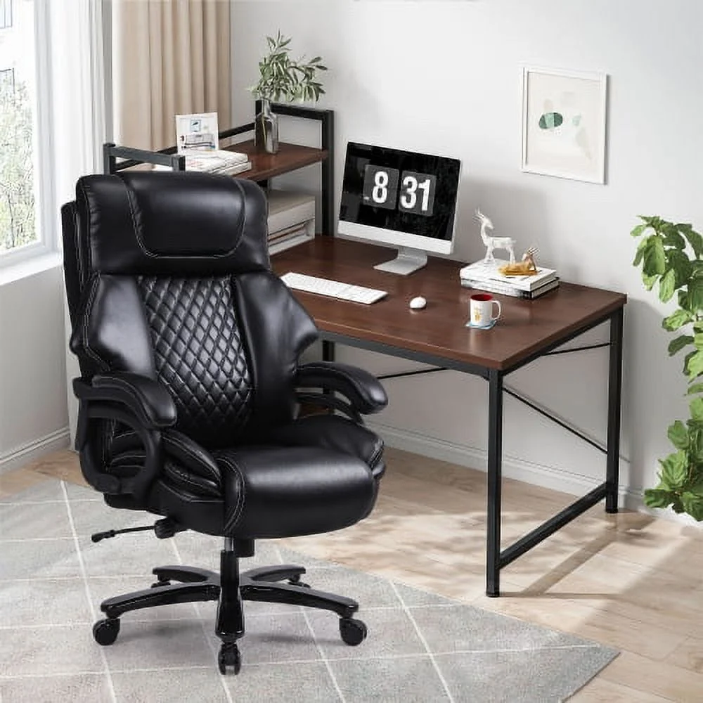 JHOOTUUO Vanbow.Office Chair.Heavy and tall adjustable executive Big and Tall Office Chair