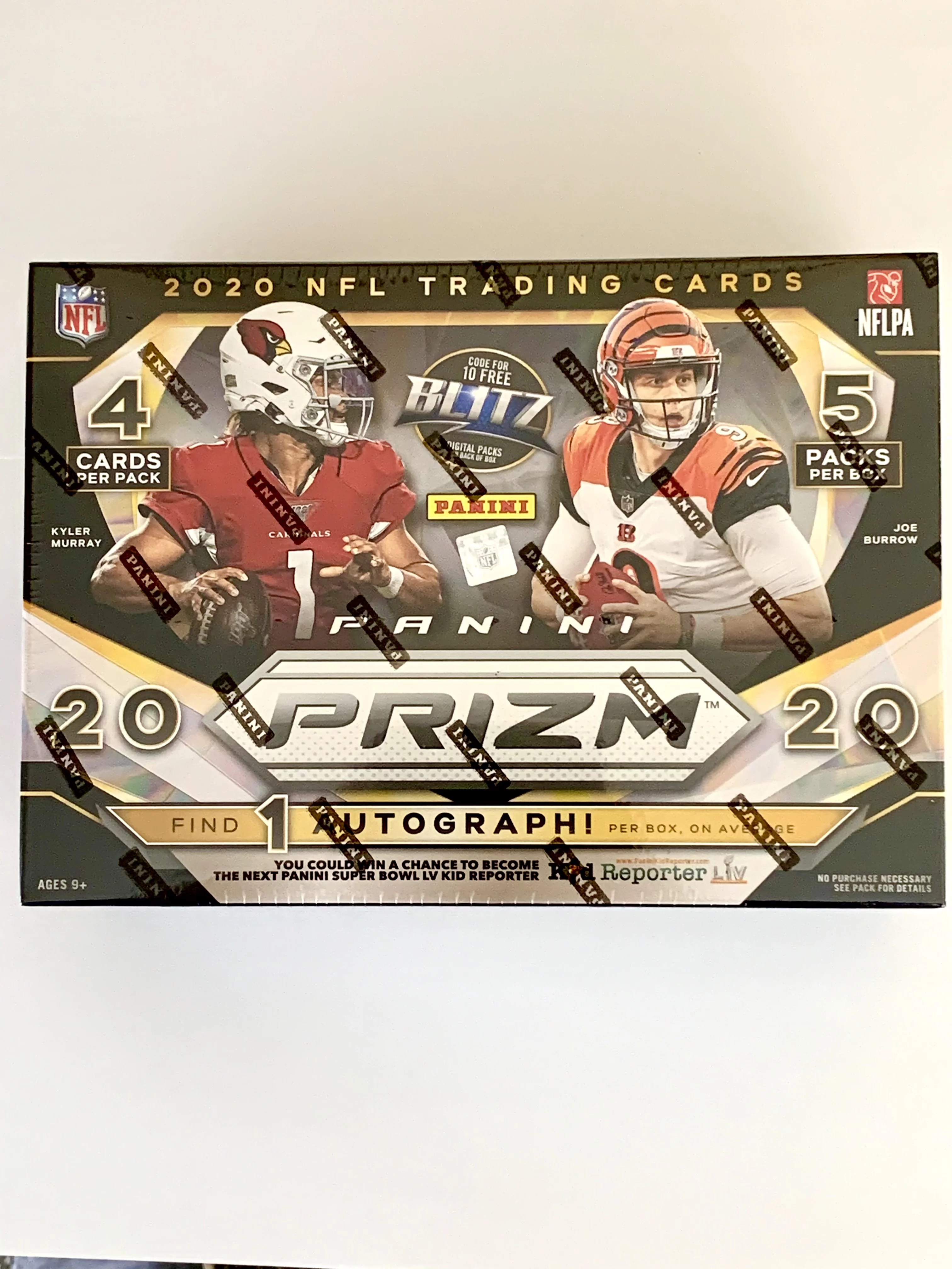 2020 Panini Prizm NFL Football Trading Cards Mega Box- Feat. Rookies Tua Tagovailoa, Justin Herbert, Joe Burrow | 20 Cards
