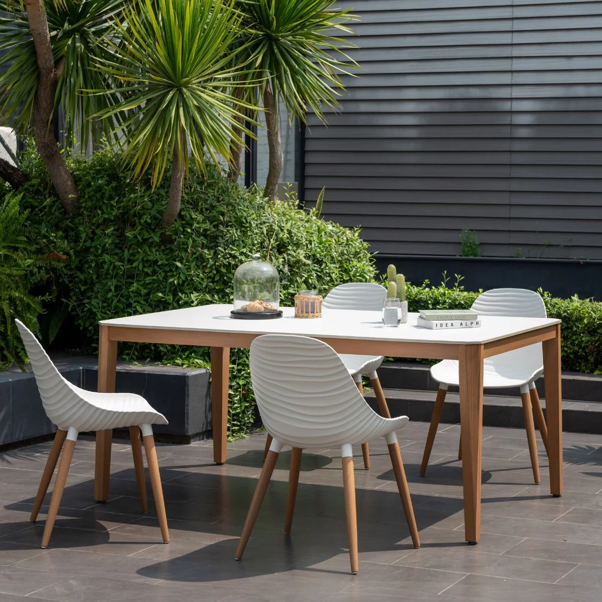 Amazonia Matera 5-piece, 100% FSC Certified Wood, Outdoor Patio Dining Set