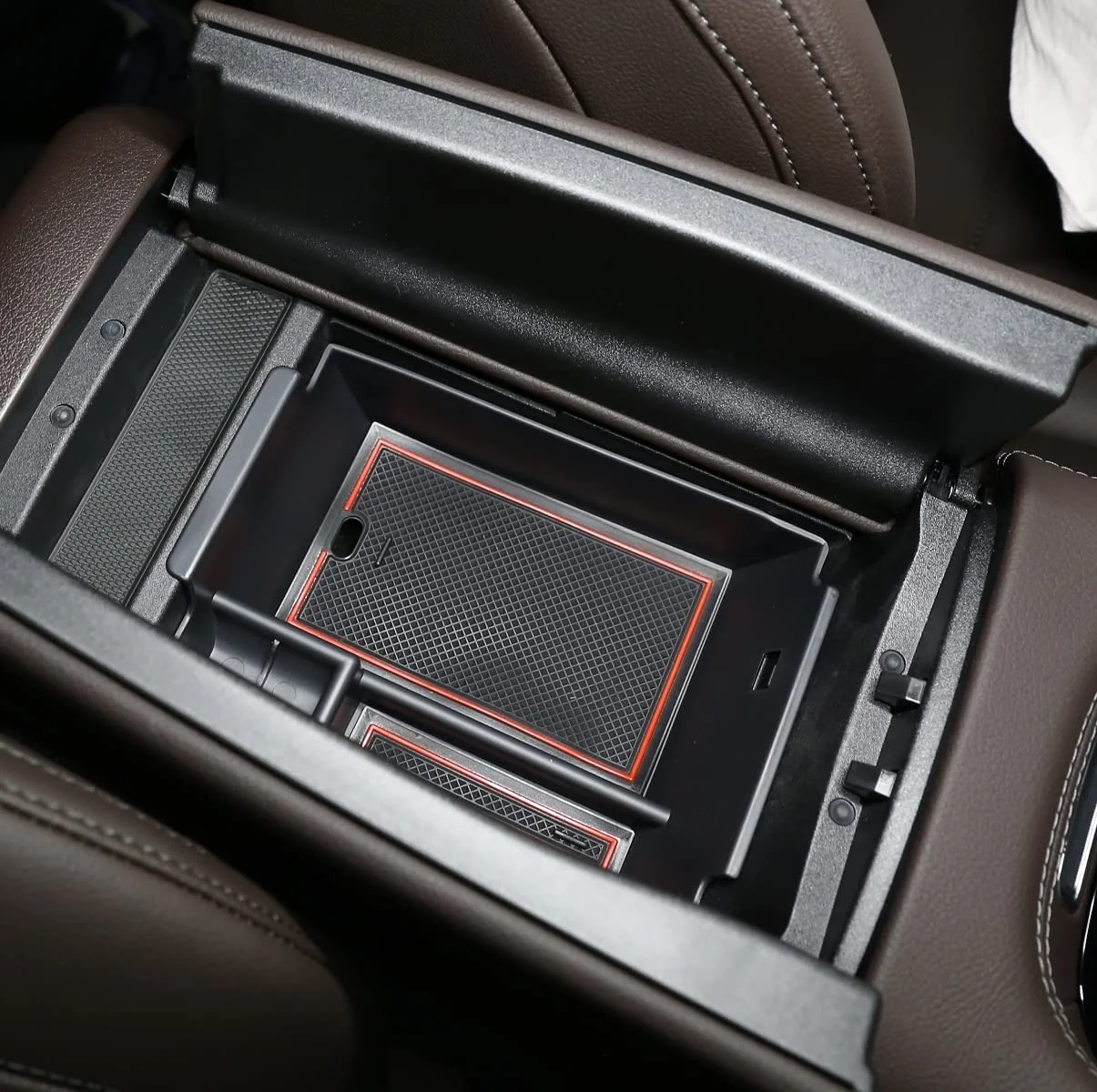 Tinki  Car Central Armrest Storage Box Container Tray Organizer for Mercedes Benz GLE Class GLE350 400 W167 GLE580 GLE53 2020 - 2023,height 3.5in