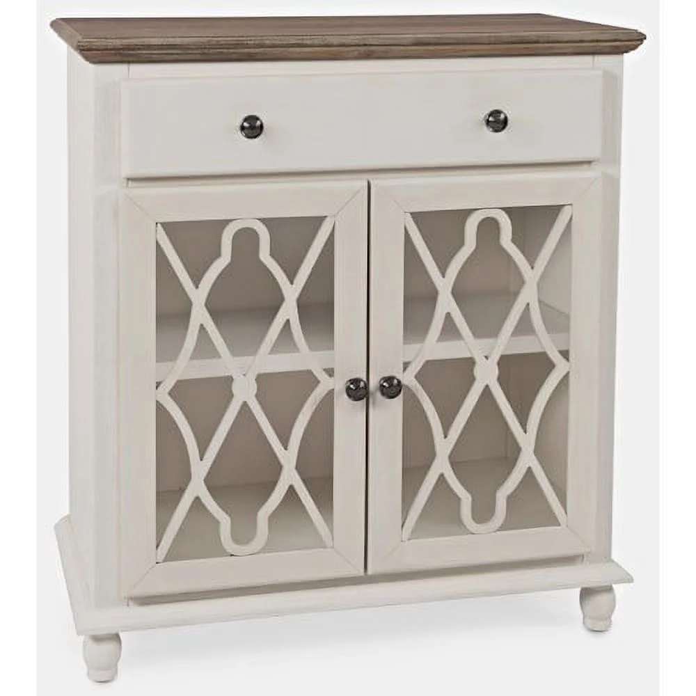Jofran Aurora Hills Country Wire-Brushed 2 Door Accent Chest