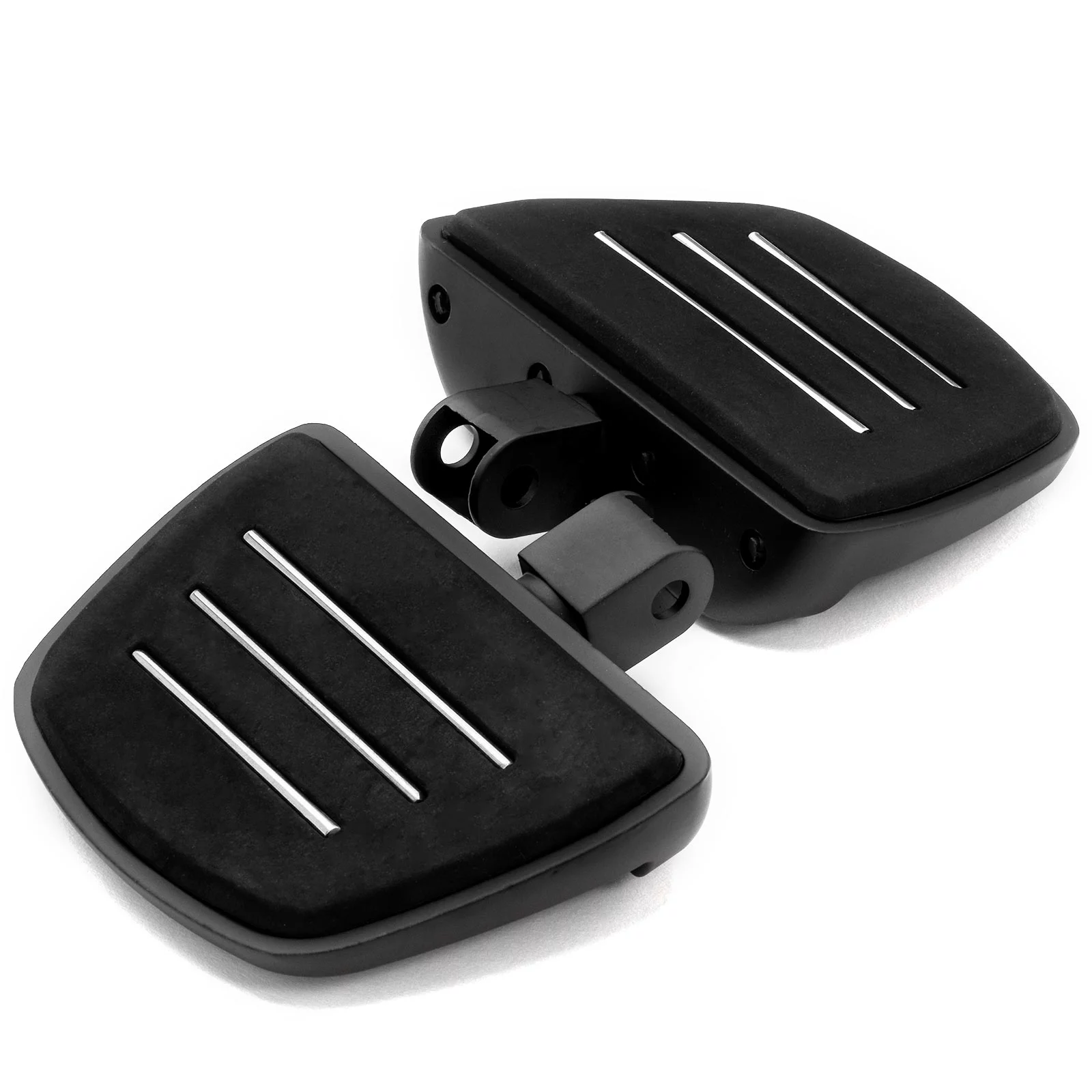 Krator Black Mini Board Floorboards Footpegs Compatible with Honda Magna 750 1996-2004 (Front Only)
