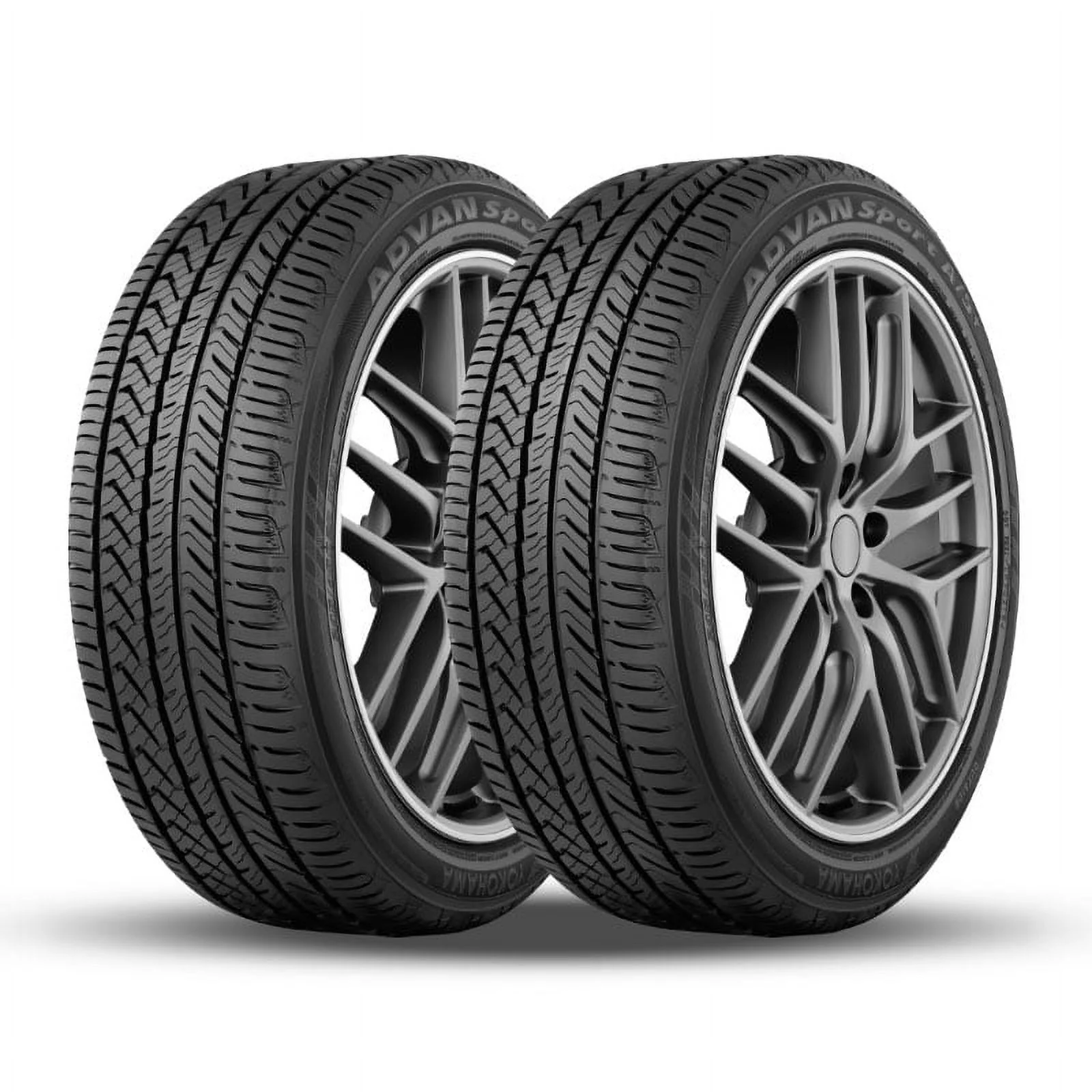 Pair of 2 Yokohama Advan Sport A/S+ 225/55R16 95W All Season Performance Tires 55K MILE 110140612 / 225/55/16 / 2255516 Fits: 2013-16 Mercedes-Benz E350 Base, 2000-04 Ford Mustang Base