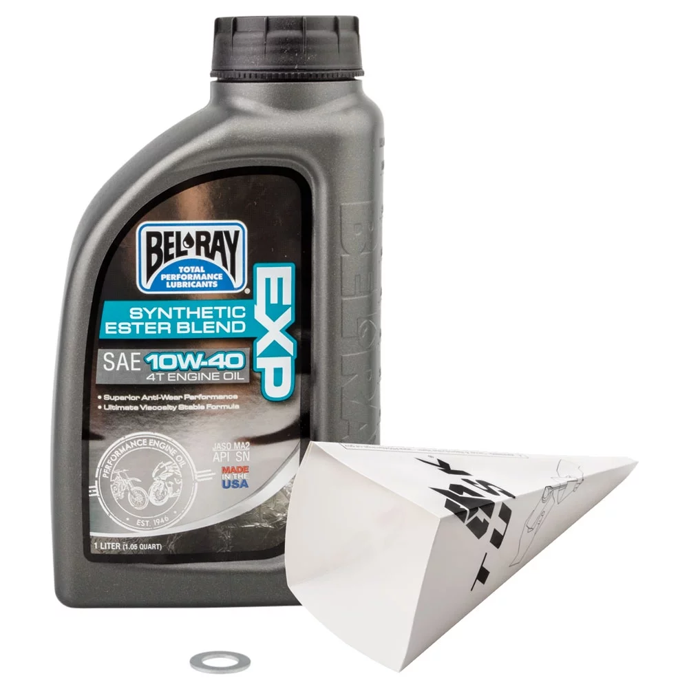Tusk 2-Stroke Transmission Oil Change Kit Bel-Ray EXP Synthetic Blend 10W-40 For HUSQVARNA TC 250 (Fuel Injected) 2023-2024
