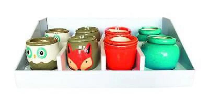 Southern Patio Ceramic Self-Watering Flower Pot Assorted (Pack of 8).