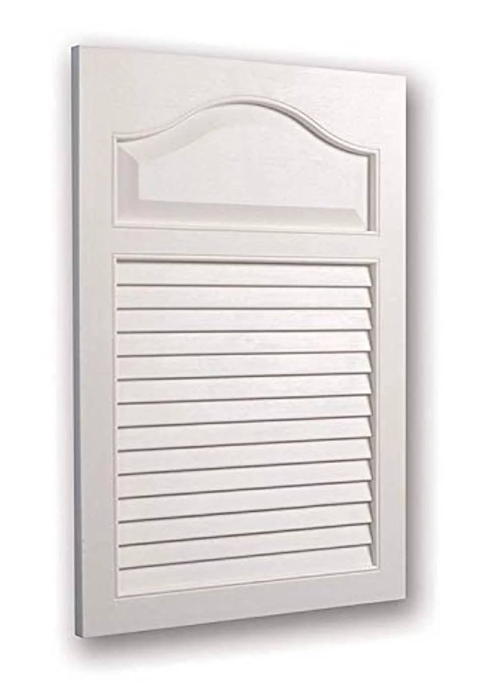 Jensen 615 Basic Louver Grained Wood Look Polystyrene Recessed Medicine Cabinet White