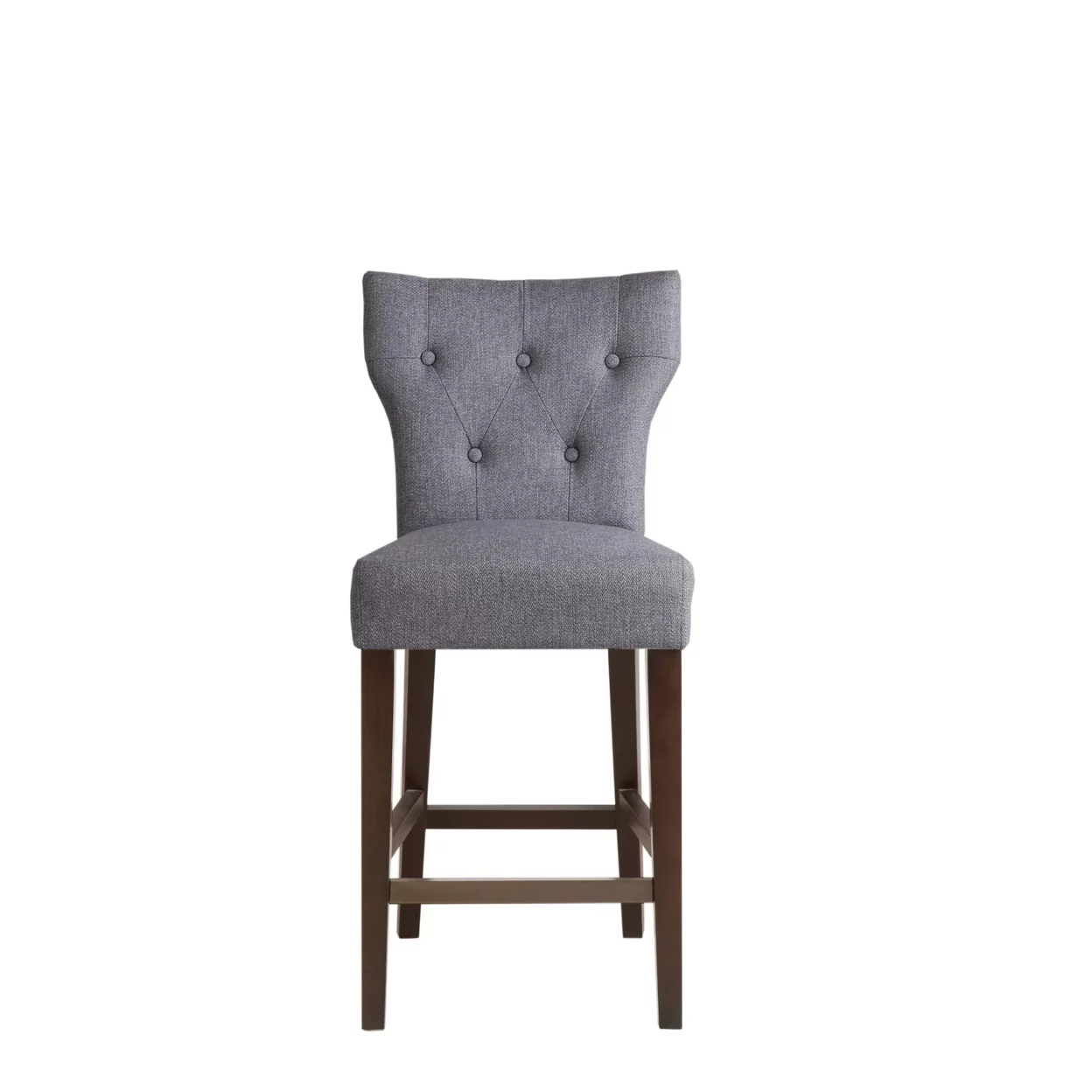 Tufted Back Counter Stool Grey/Avila