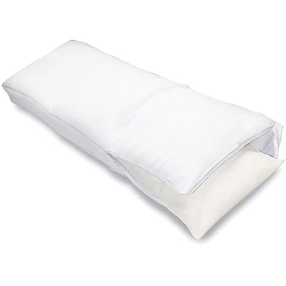 Sleep Innovations Embrace Memory Foam Body Pillow with Hypoallergenic Cover, White 1'8