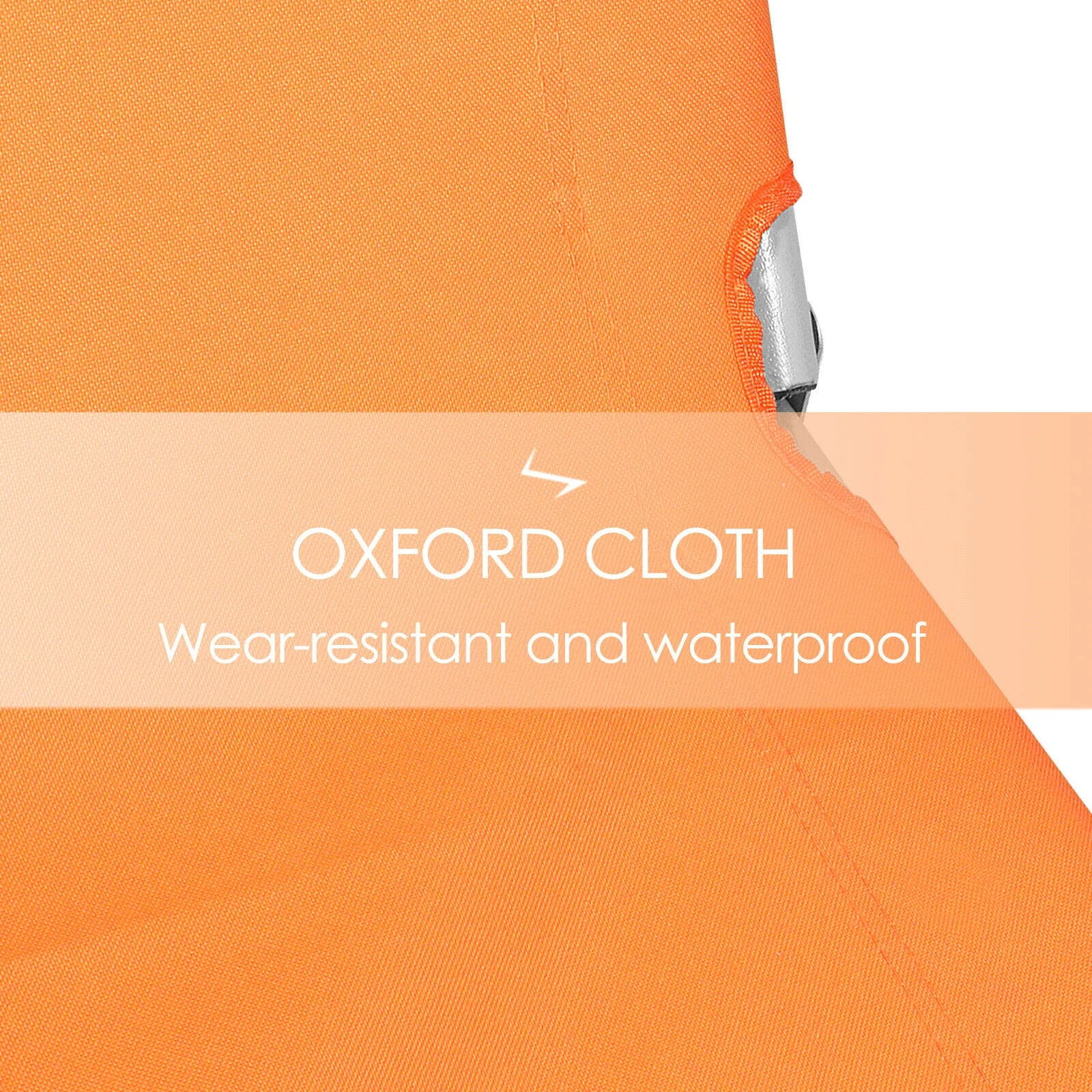 Magshion Portable Aluminum Folding Chaise Beach Chair Lounger Set of 2 -w/ Detachable Pillow