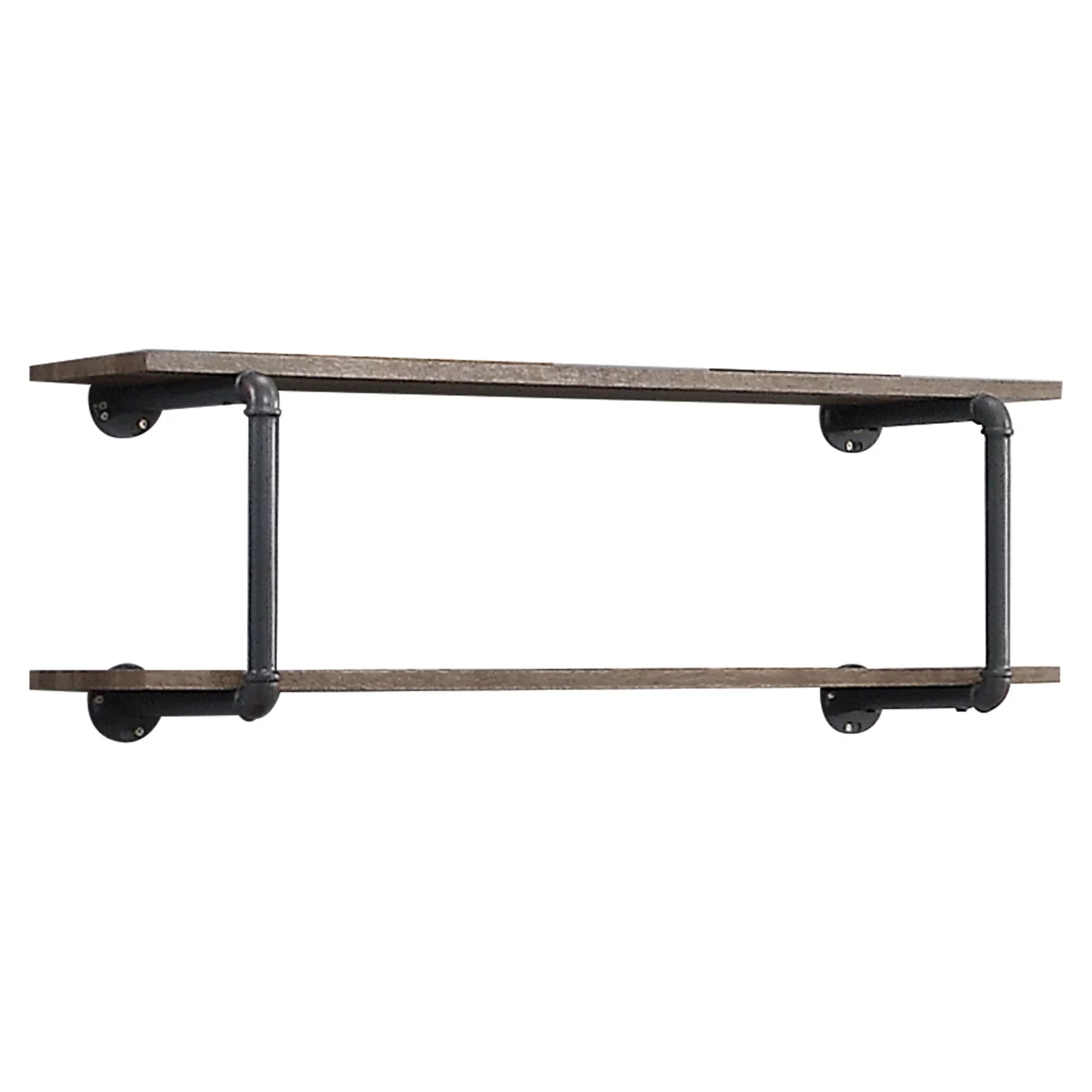 ACME Brantley Wall Rack in Antique Oak and Sandy Gray