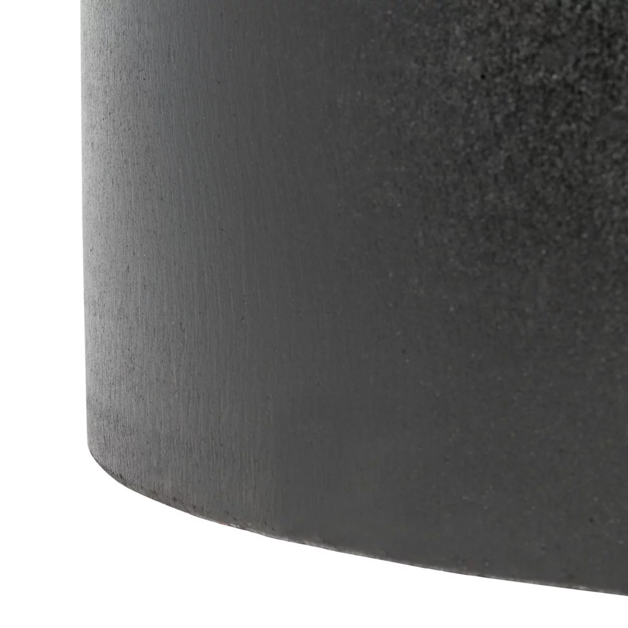 SAFAVIEH Alia Concrete Modern Solid Round Patio Planter, Black