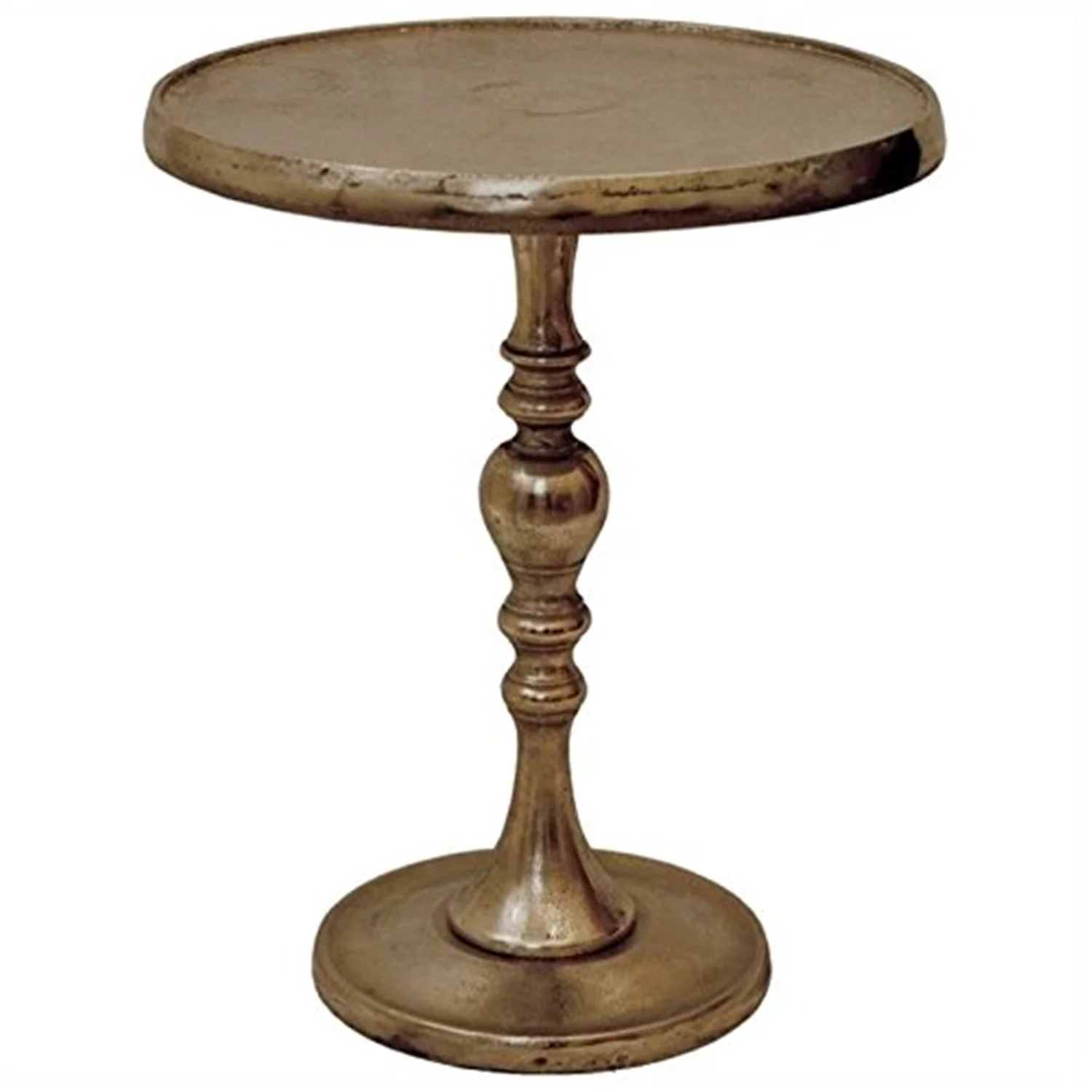 Renwil Romina Decorative Round Table in Nickel