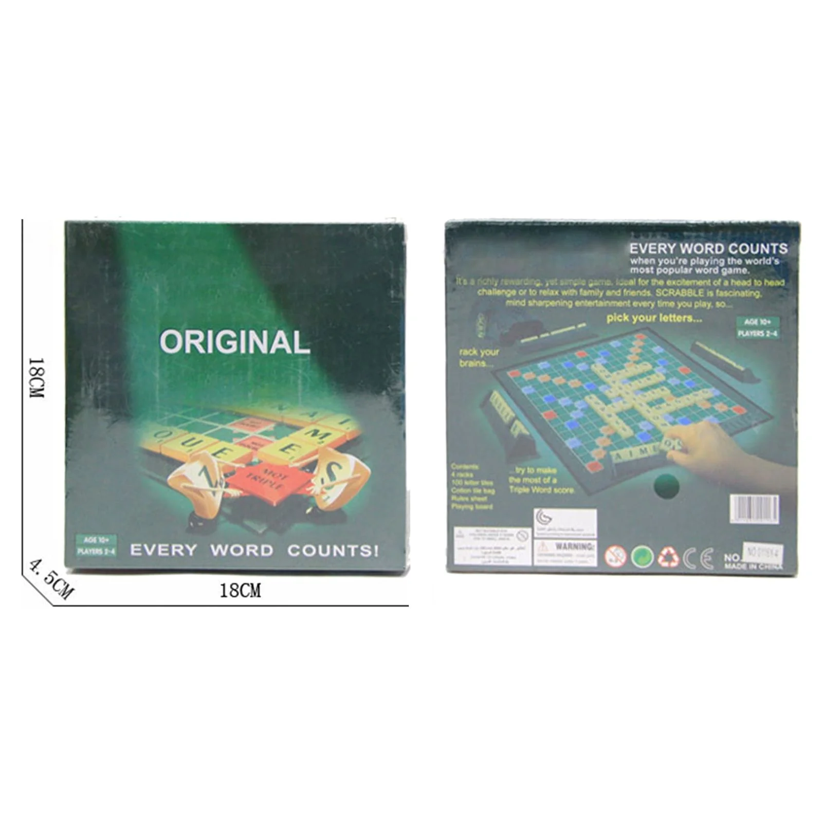 Arealer 100PCS English Spelling and Word Game Crossword Scrabble Matching Letter Table Game for Crafts Letters Education Games and DIY Birthday Anniversary Gift for All Ages Kids Adults