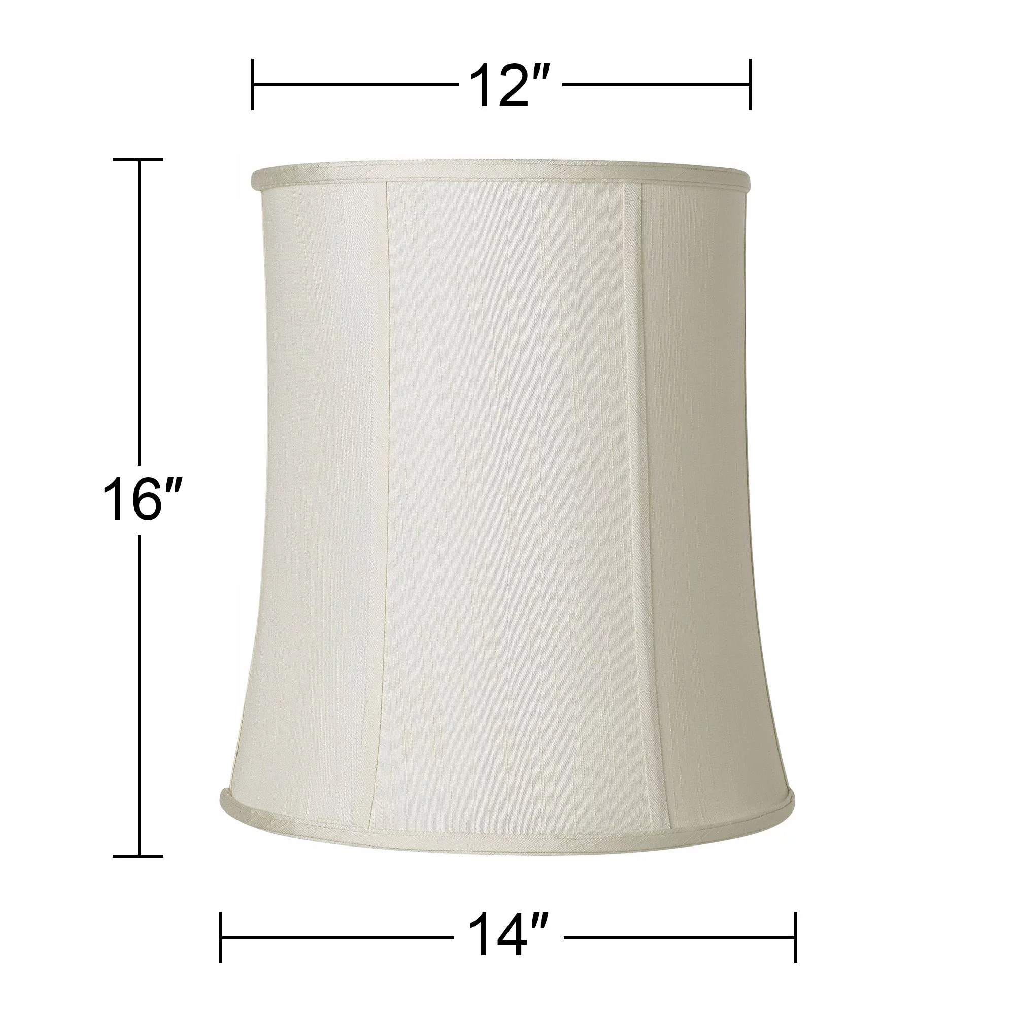 Imperial Shade Set of 2 Tall Drum Lamp Shades Cream Medium 12