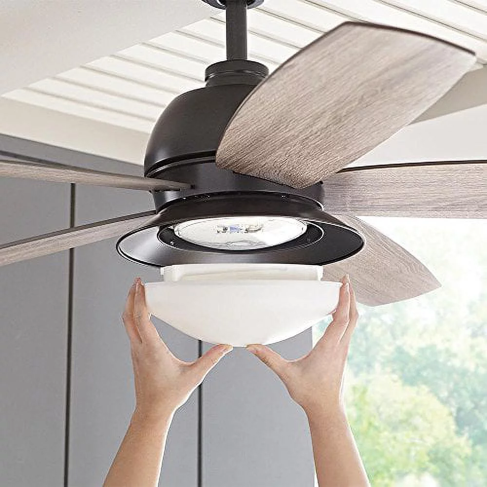 Home Decorators Ackerly 52 in. LED Indoor/Outdoor Natural Iron Ceiling Fan