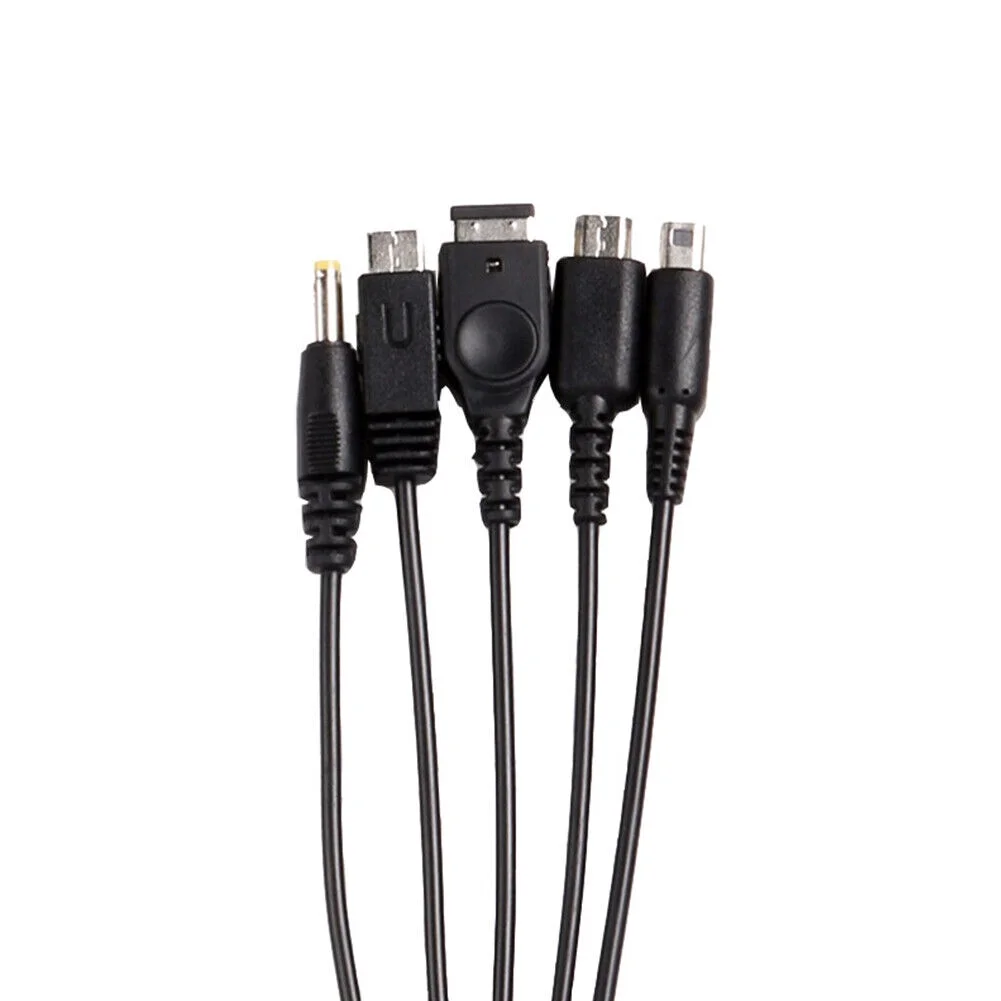 US 2-4Pc 5-in-1 USB Cable Nintendo 3DS, GBA SP, DS, DS Lite, DSi, 3DS XL, 2DS XL