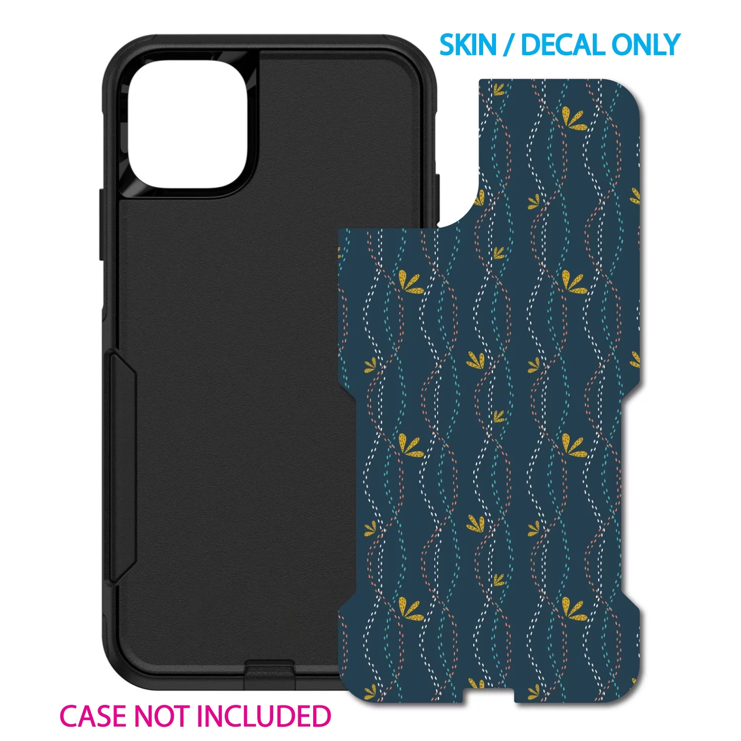 DistinctInk Custom SKIN / DECAL compatible with OtterBox Commuter for iPhone 11 Pro (5.8