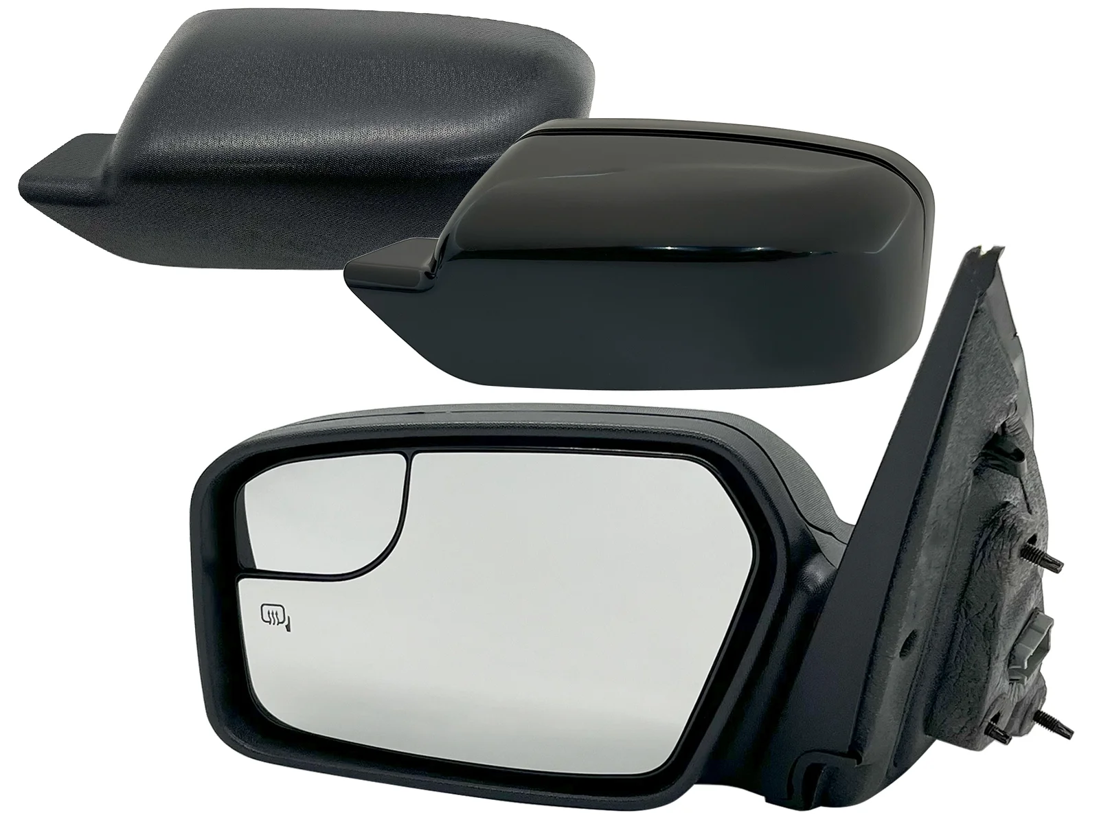 APA Replacement for Exterior Rear View Mirror Assembly 2011 2012 FUSION Power Heated with Spotter Glass Driver Left Side BE5Z17683 CA FO1320421 FO1320422